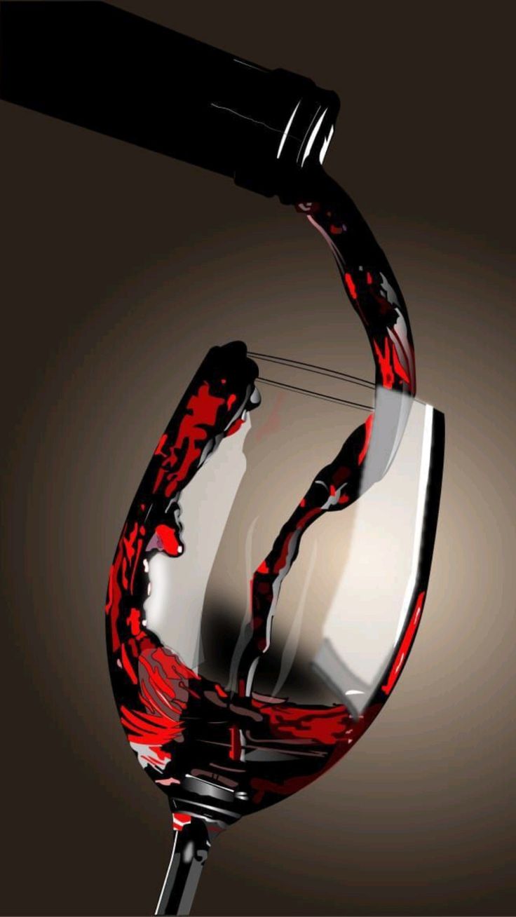 Elegant Red Wine Pouring into Glass