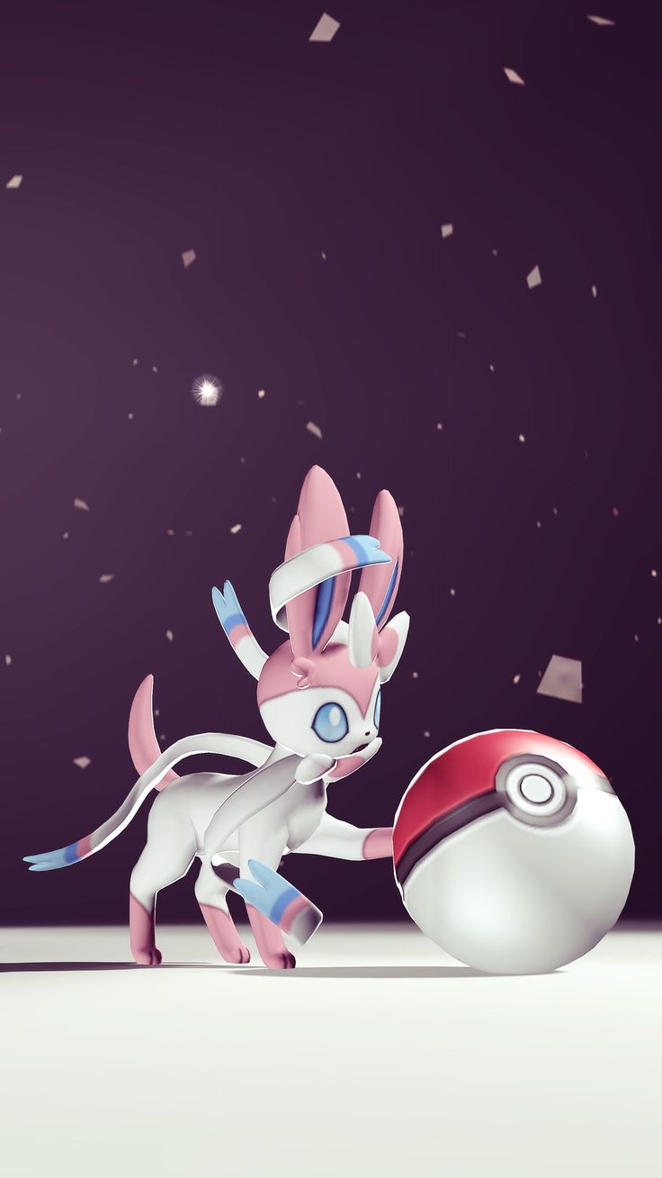 I use this Sylveon wallpaper on my iPhone♡ Made by pointy starz. Sylveon, Pokemon eeveelutions, Cute pokemon