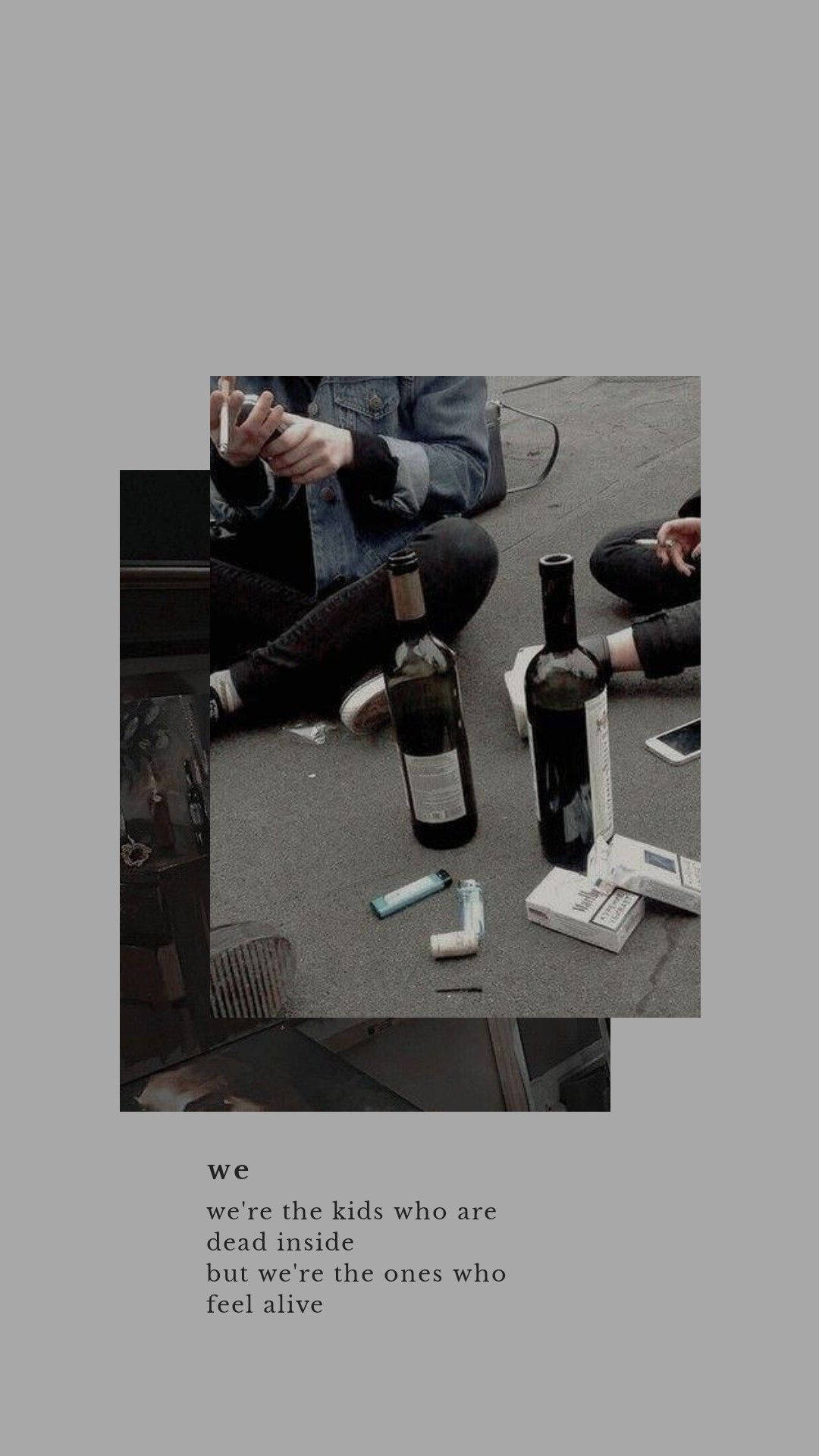 Download Wine Bottles Aesthetic Grunge iPhone Wallpaper