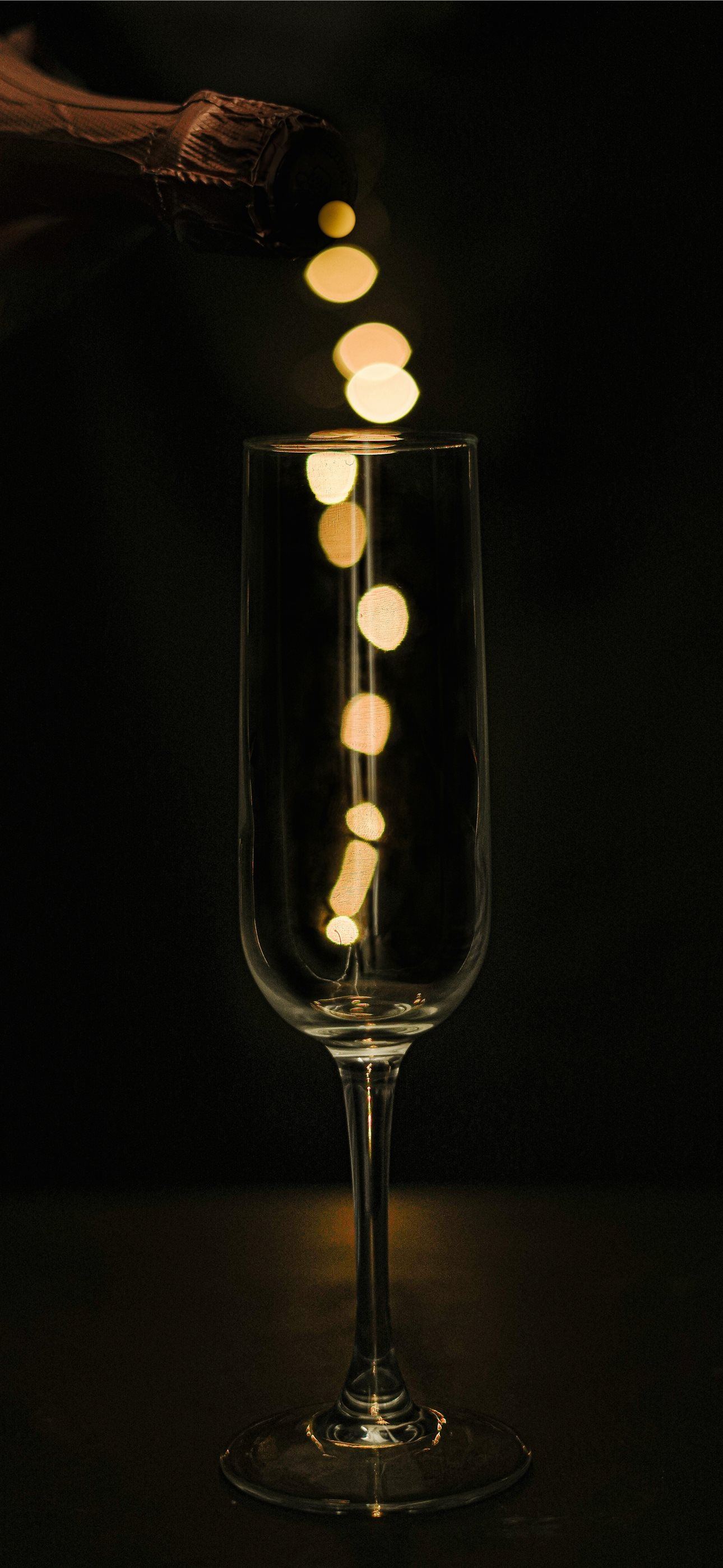clear wine glass with white light iPhone Wallpaper Free Download