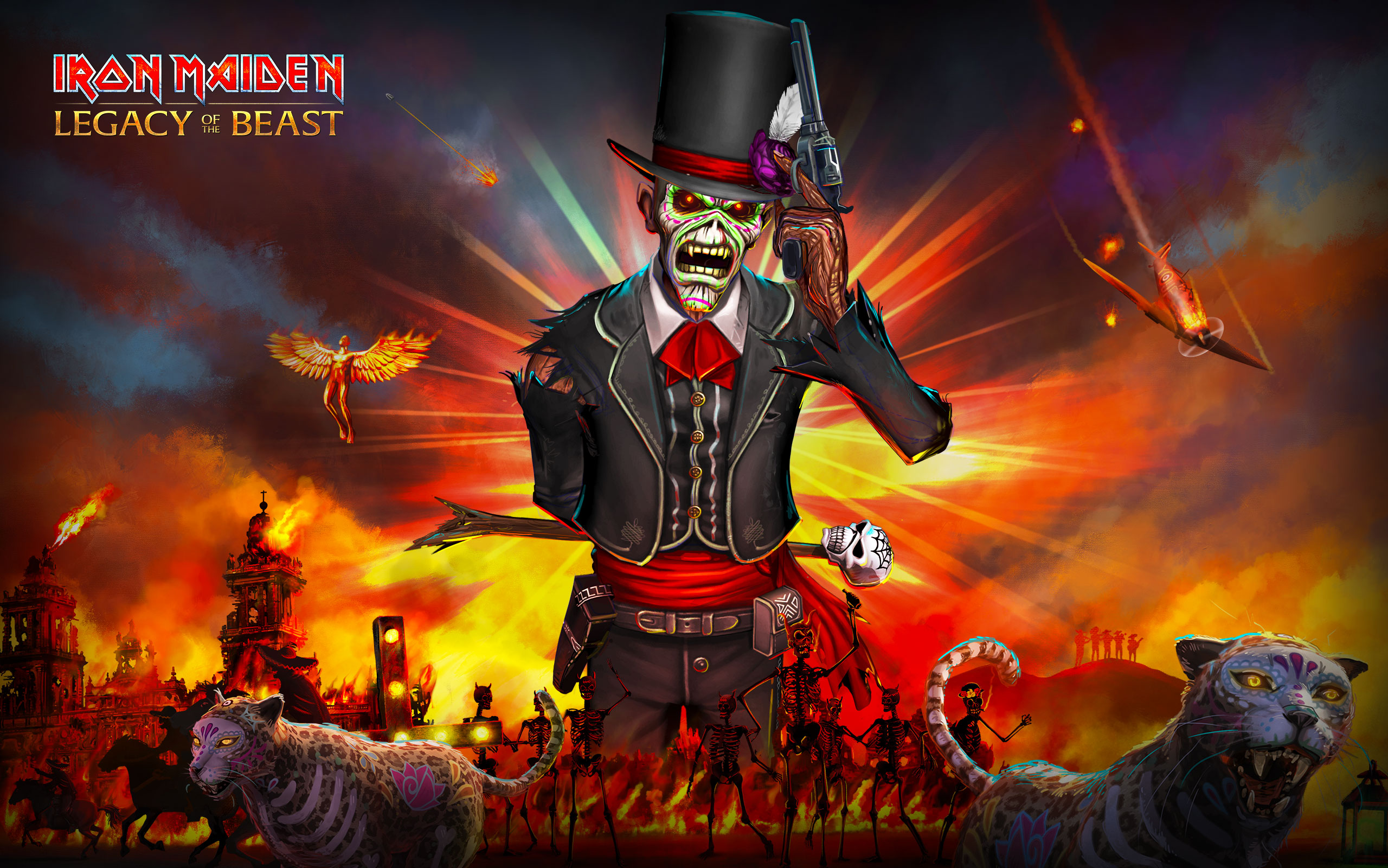 Iron Maiden Team Over At The Legacy Of The Beast Game Have Made These Awesome Desktop Mobile 'Nights Of The Dead' Wallpaper Available For You To Download. Get Them Here