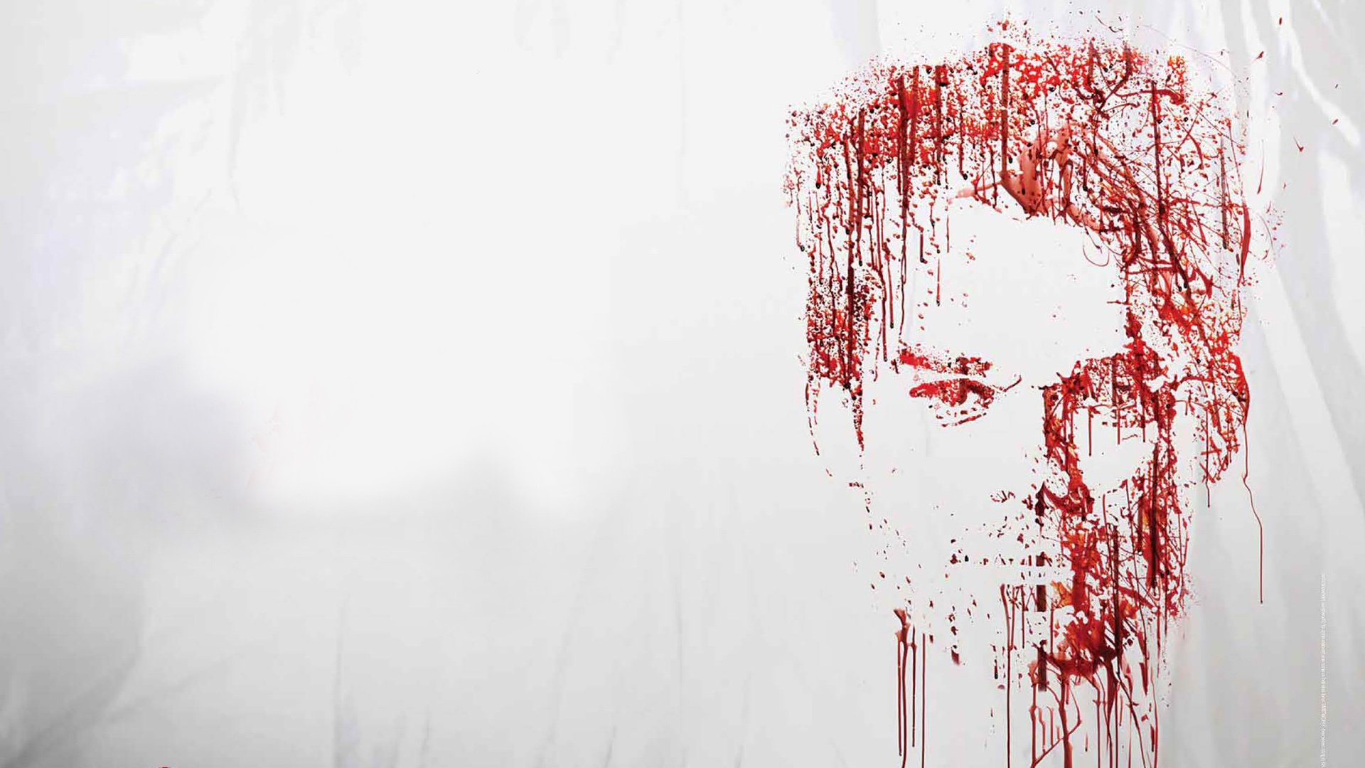 Dexter TV Show HD Wallpaper: Blood Art Portrait