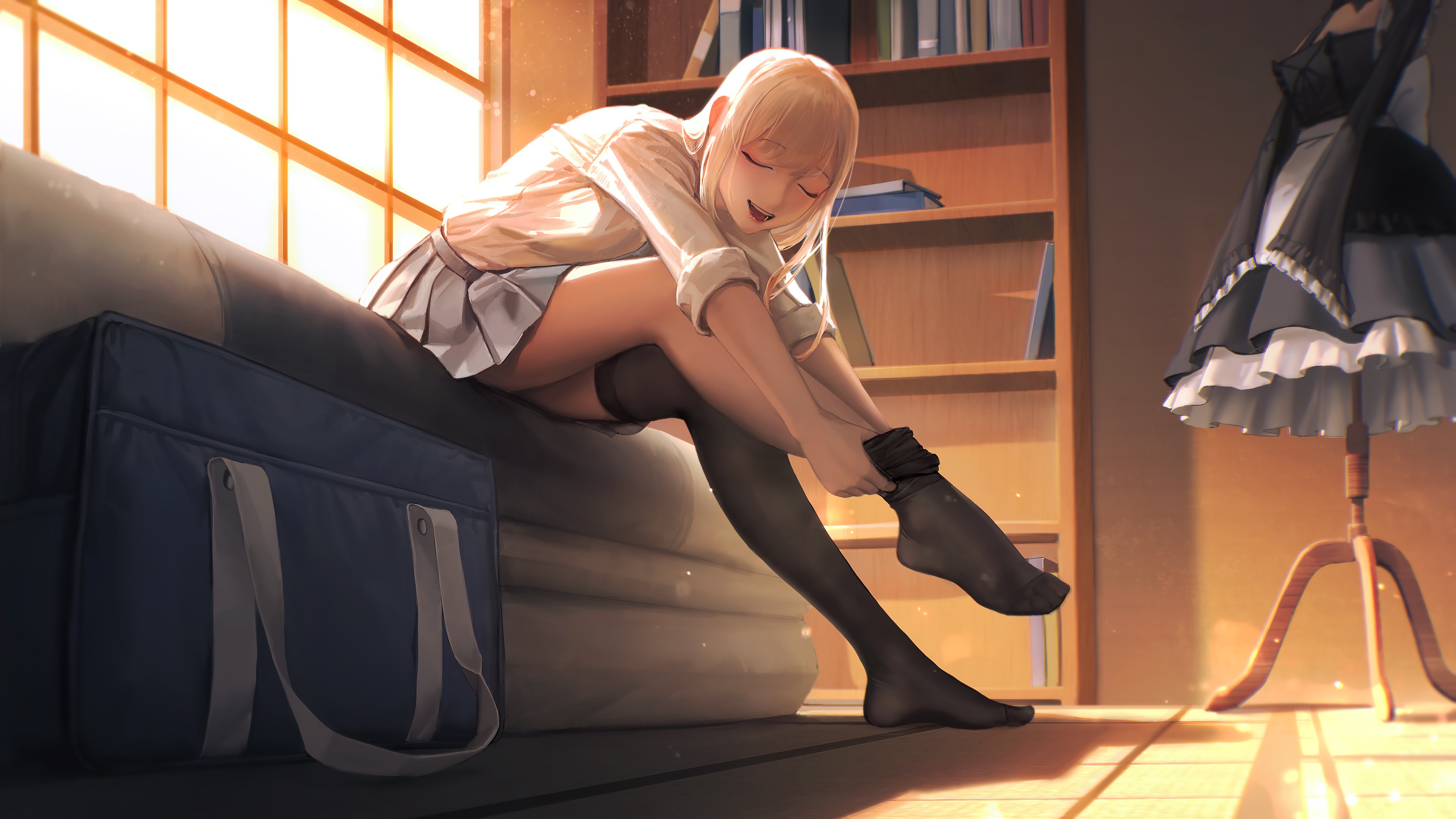 Marin Kitagawa My dress up darling Fanart Anime Wallpaper 4k for Desktop