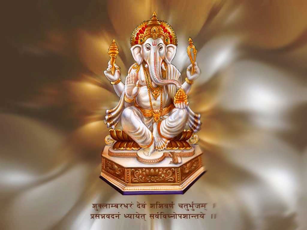 Festival Chaska: Lord Ganesh Mantra HD Wallpaper and Photo Image