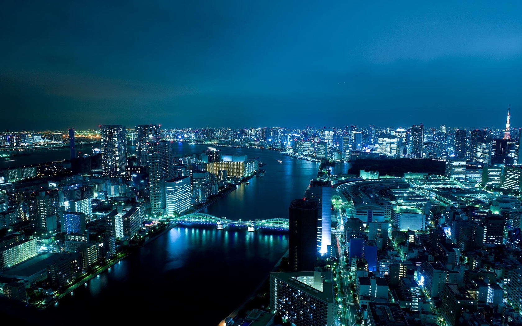 Night Tokyo Desktop wallpaper 1680x1050