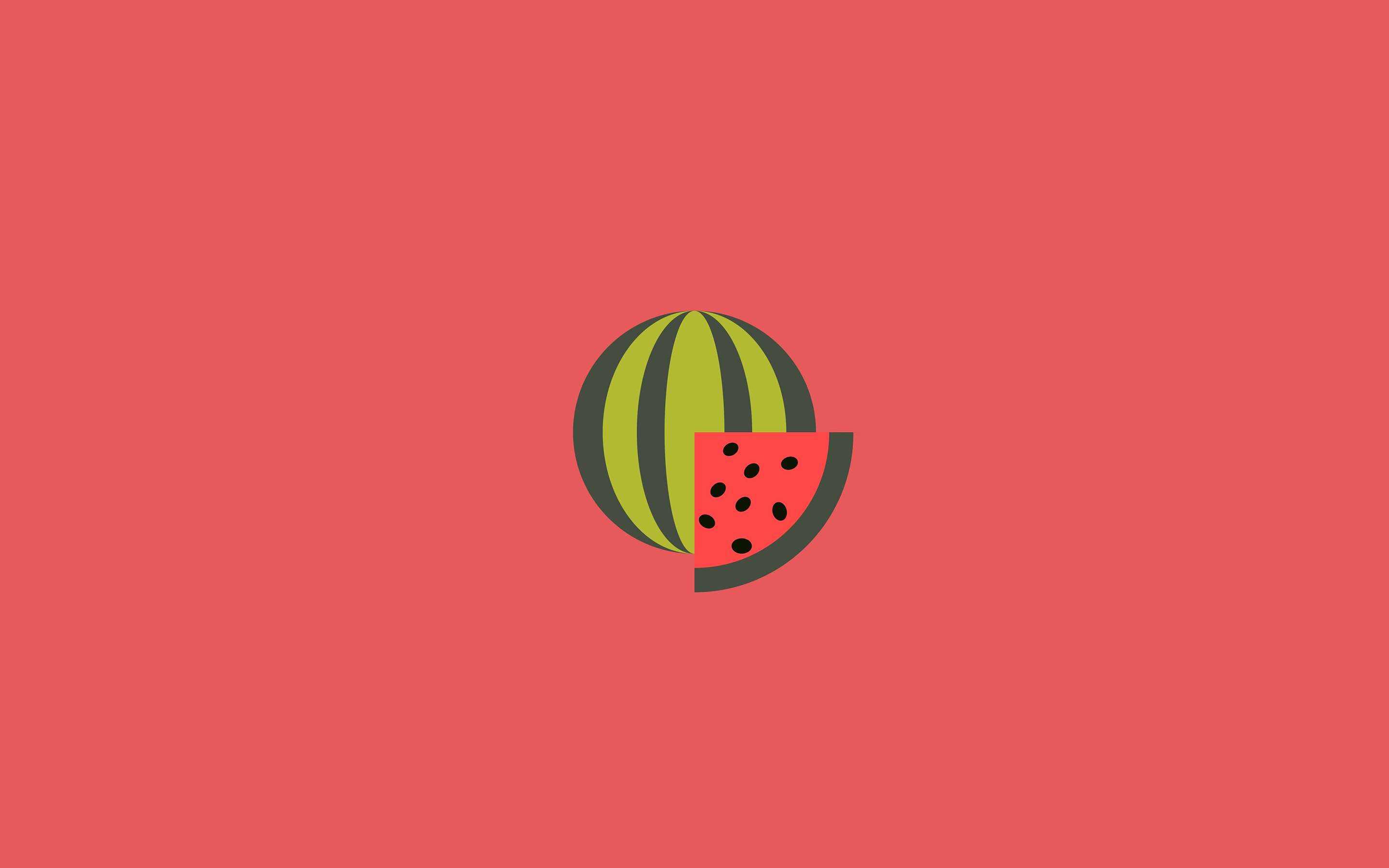 Download Minimalist Watermelon Food Artistic HD Wallpaper