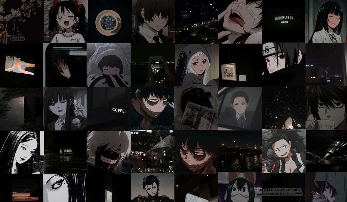 Download Random Dark Aesthetic Anime Characters Wallpaper