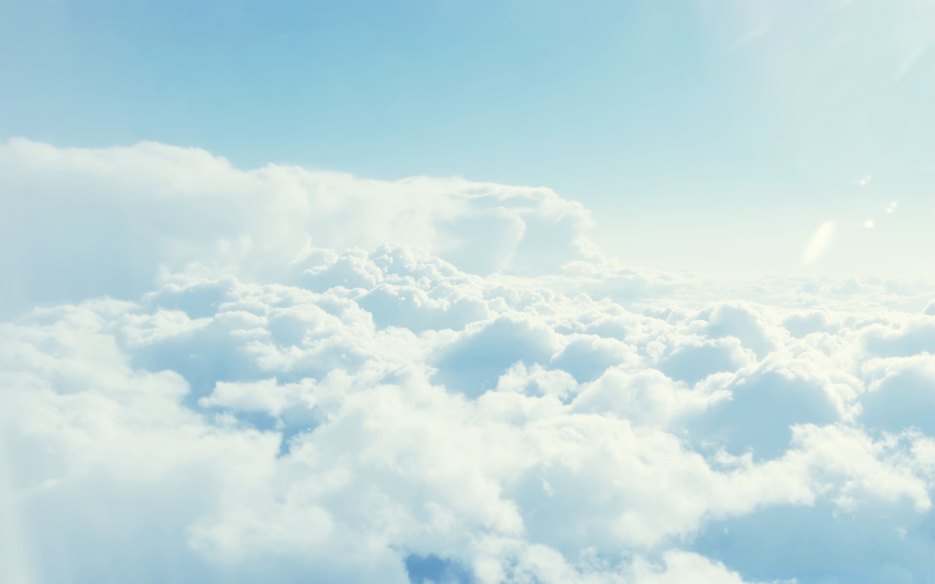 Beautiful white clouds top view