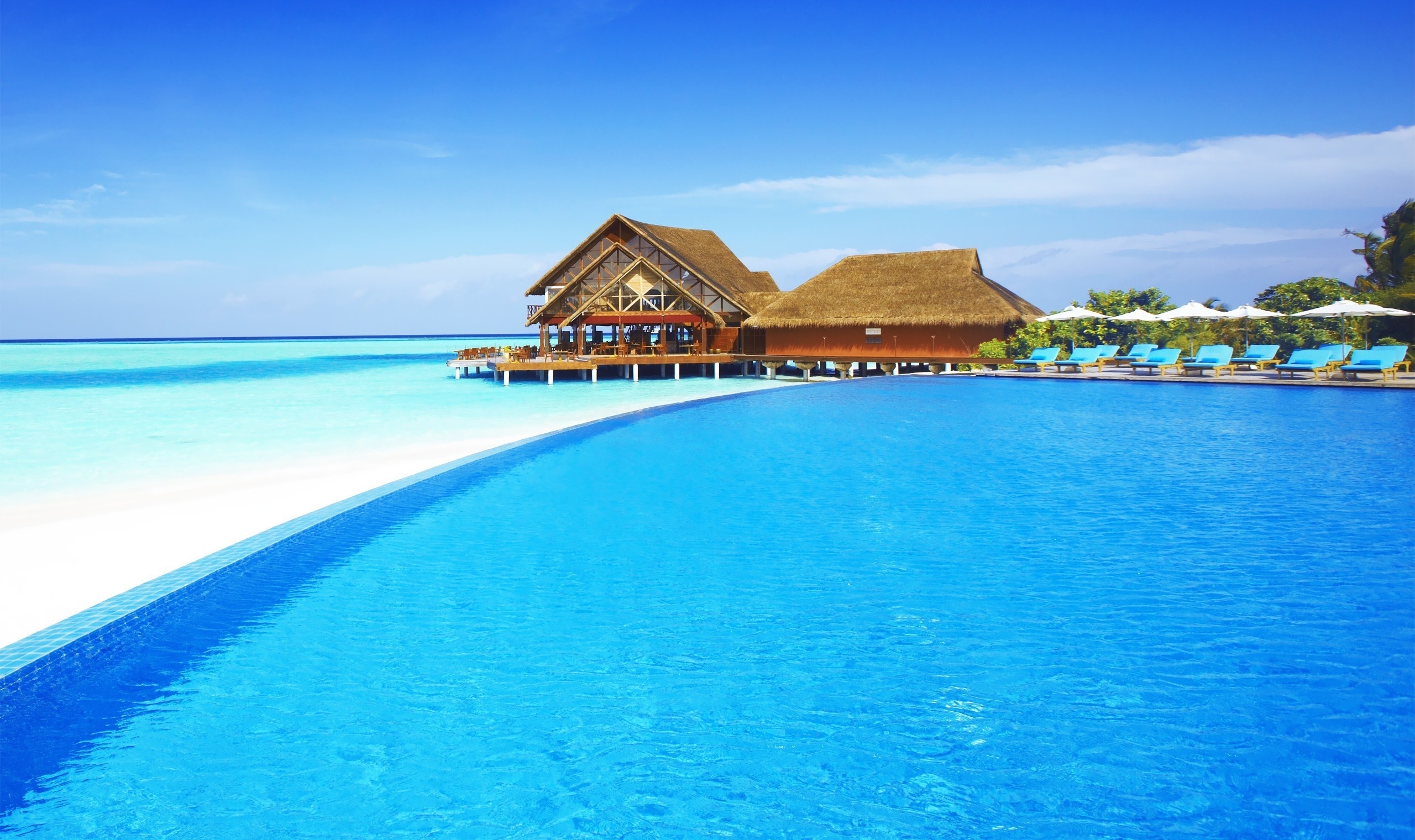 Wallpaper island, maldives, wanted for mobile and desktop, section природа, resolution 2560x1520