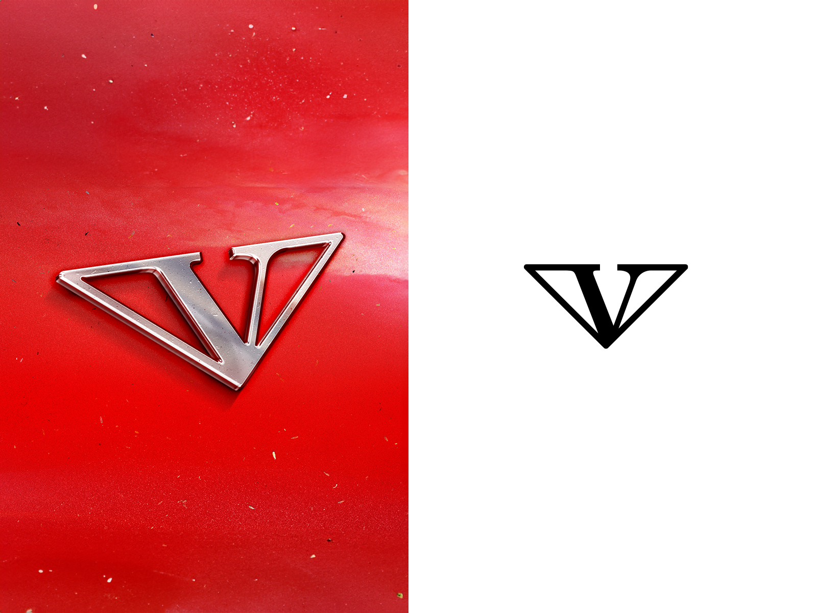 V Car Logo