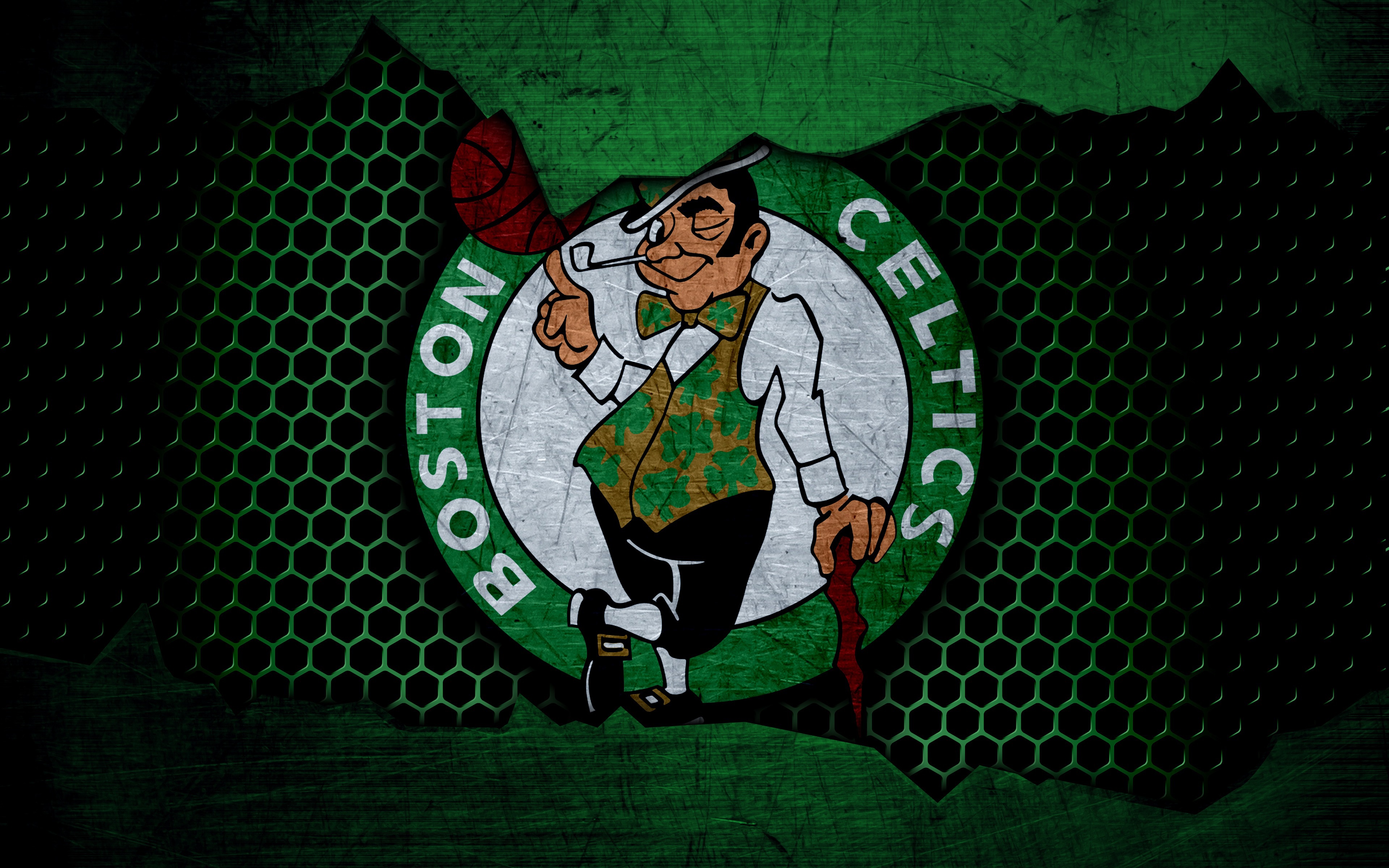 Wallpaper wallpaper, sport, logo, basketball, NBA, Boston Celtics for mobile and desktop, section спорт, resolution 3840x2400