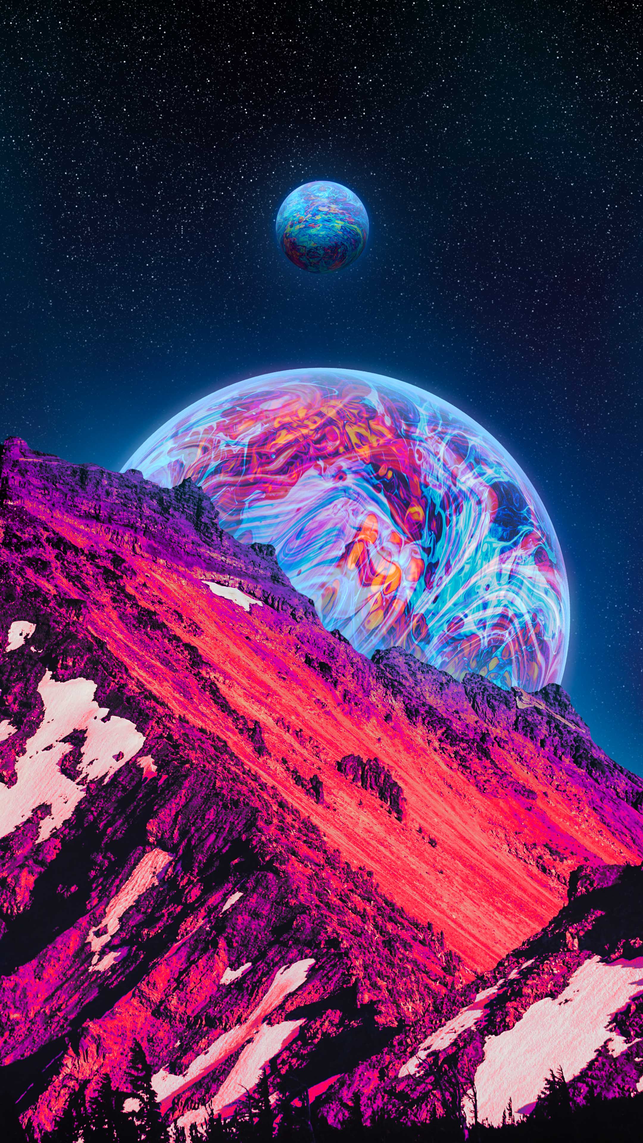 Some neon wallpaper for your phone