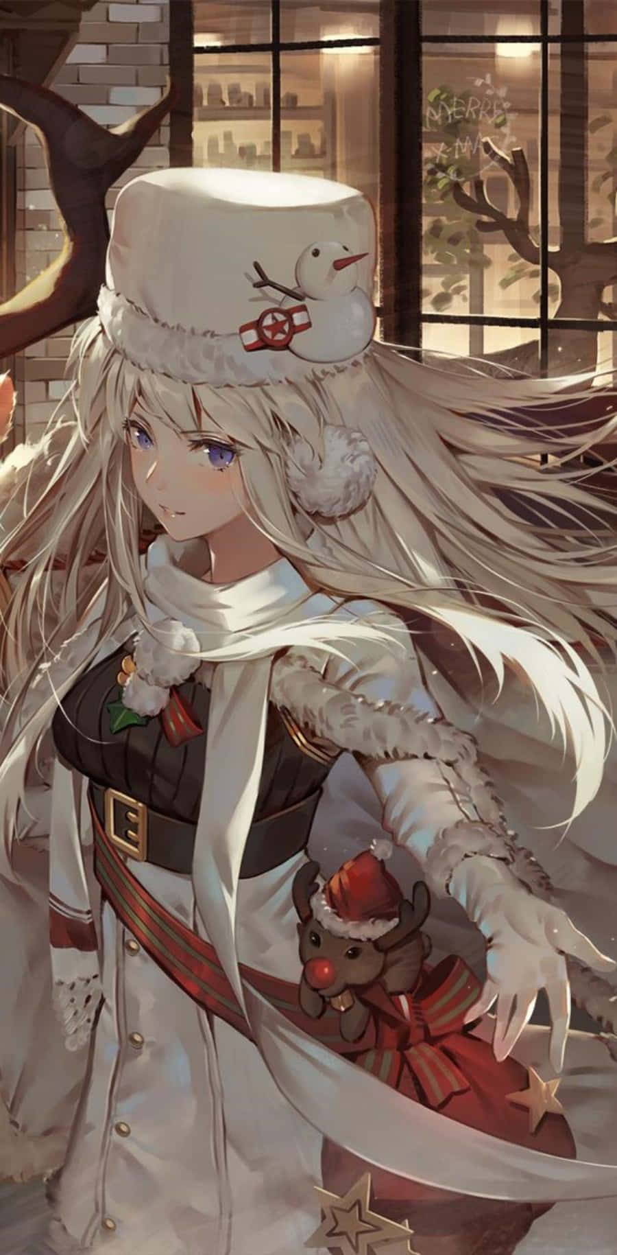 Download Azur Lane Enterprise Character Action Pose Wallpaper