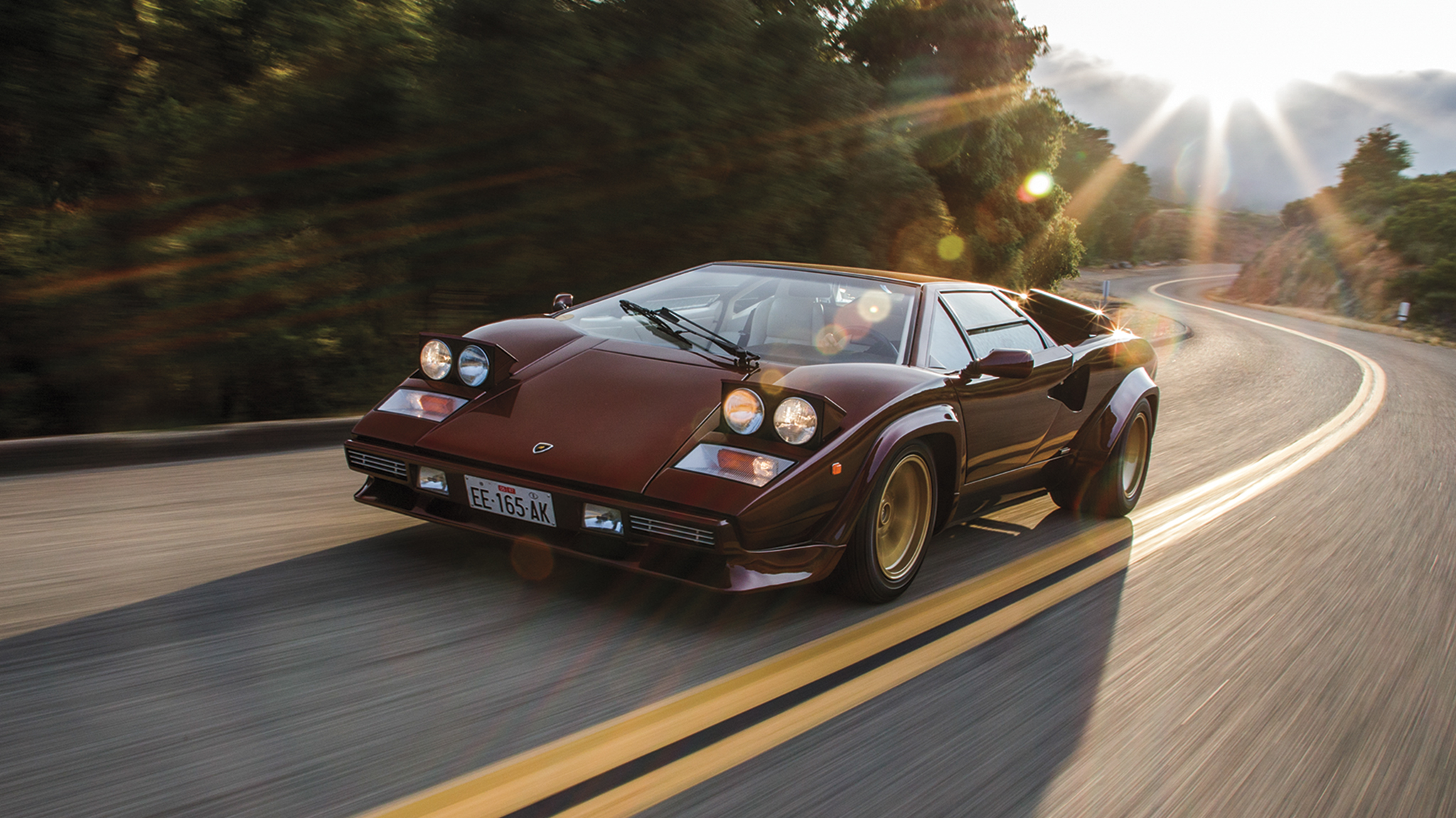 Lamborghini Countach Classic Drive: Wall Art Comes Alive!