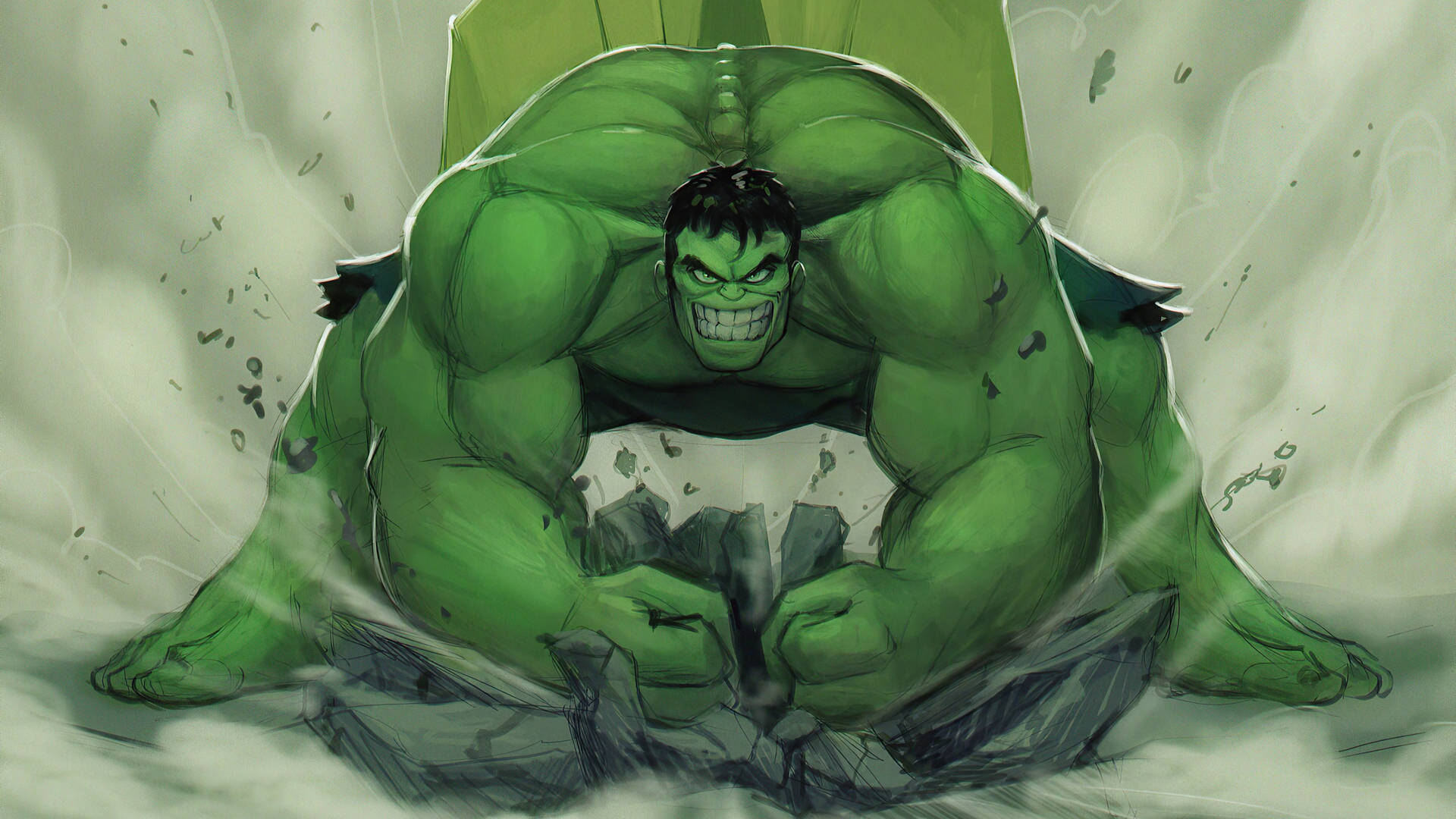Download 4K Hulk Smashing Wallpaper