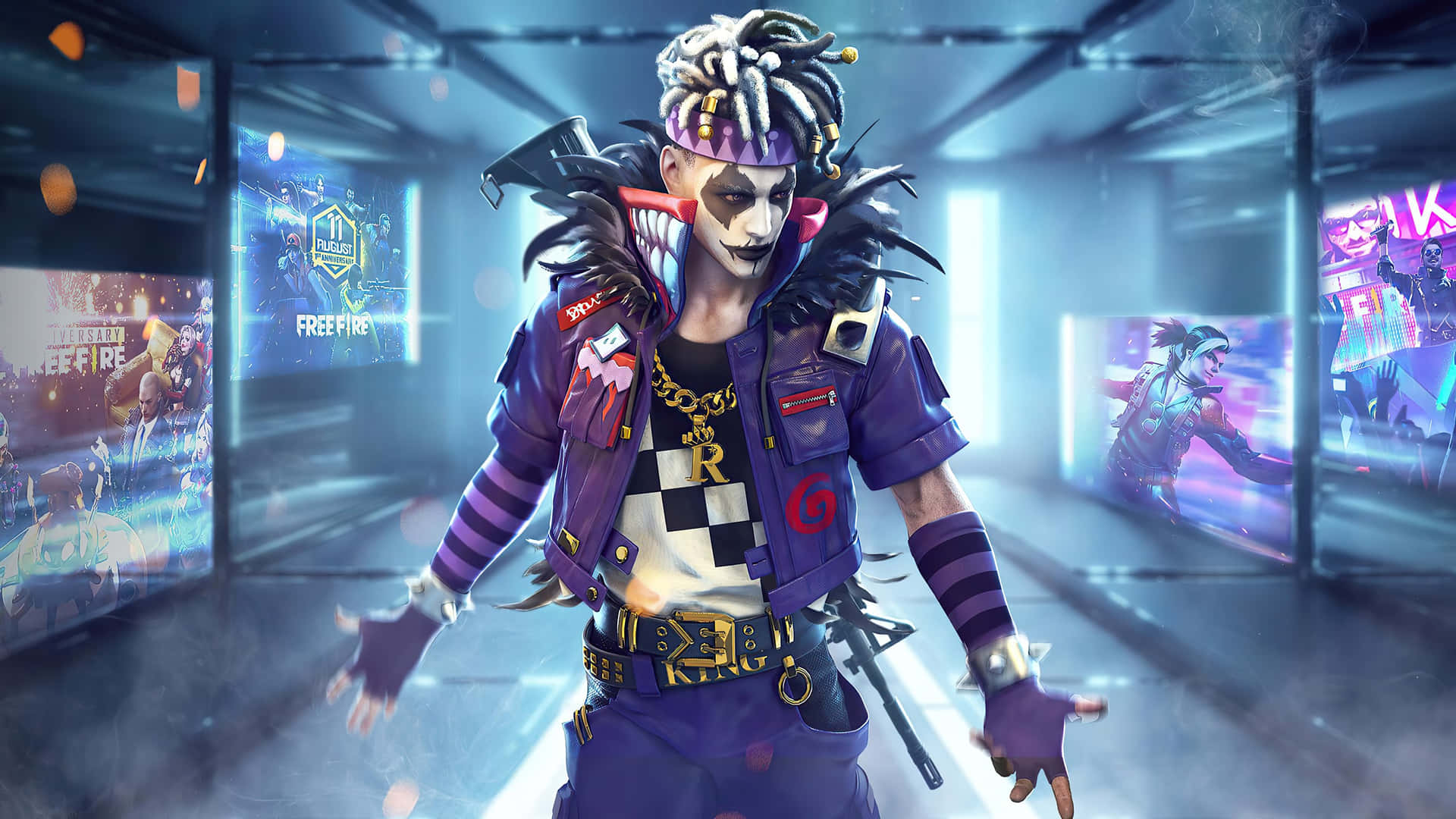 Download Garena Free Fire Joker Character Wallpaper