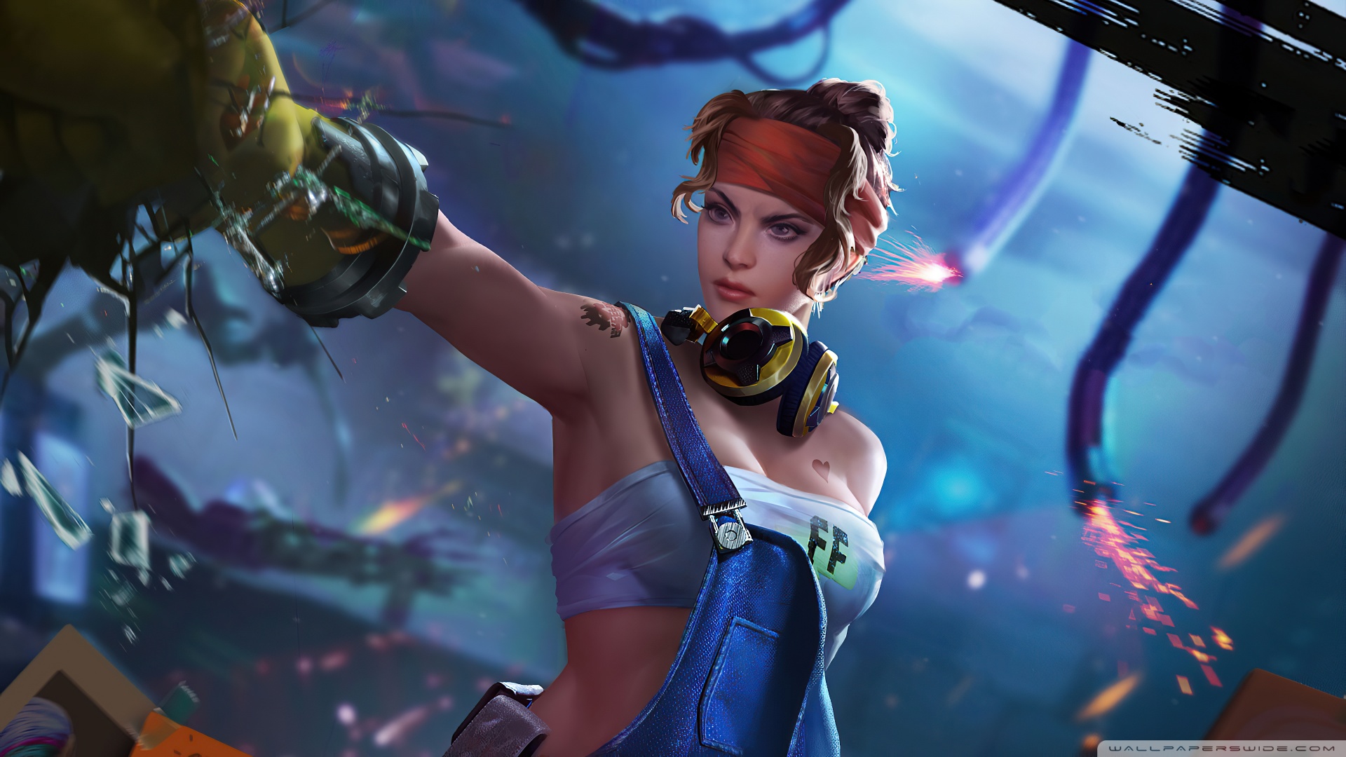 Garena Free Fire Video Game Character 4K UHD Wallpaper for UltraHD Desktop and TV, Widescreen and UltraWide Display, Dual Monitor, Smartphone and Tablet Devices