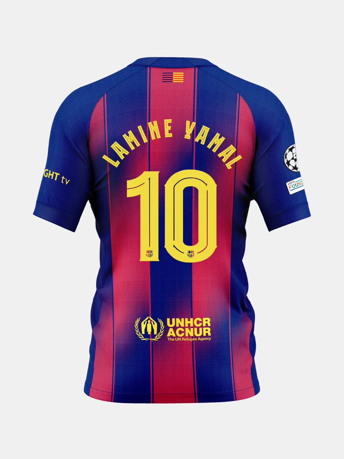 LAMINE YAMAL. UCL Men's Home Jersey 25 26 FC Barcelona