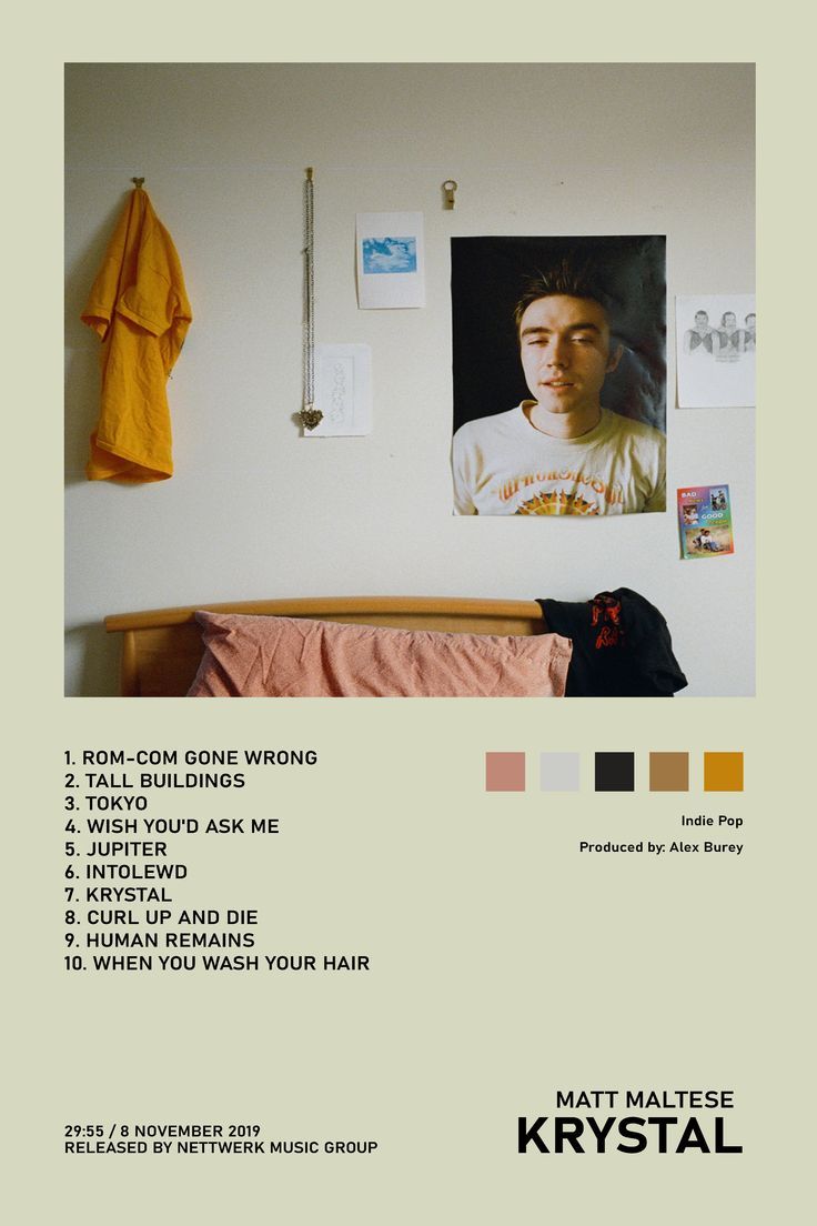 Krystal Matt Maltese Album Cover Poster