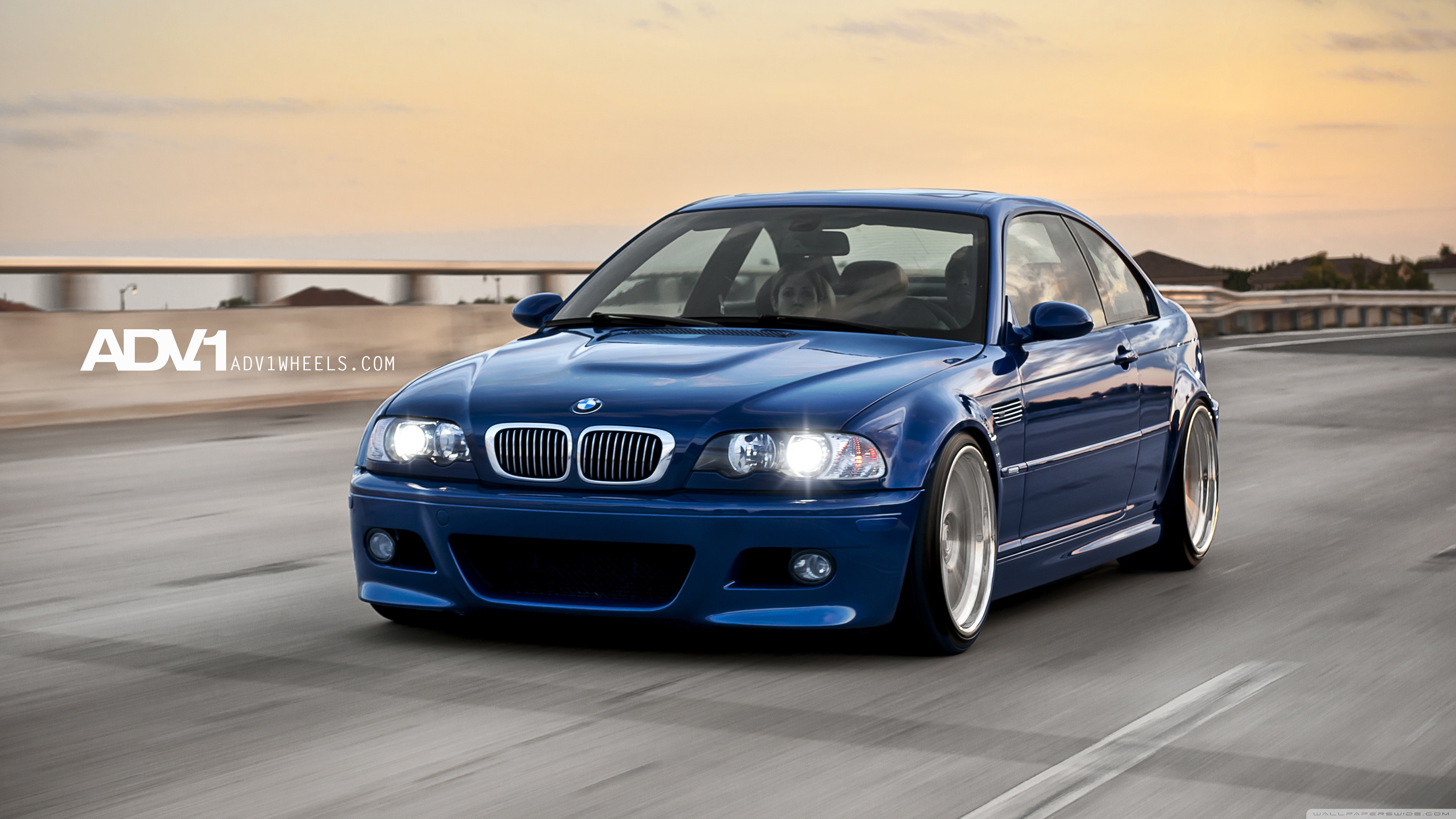 ADV.1 Blue BMW M3 e46 4K UHD Wallpaper for UltraHD Desktop and TV, Widescreen and UltraWide Display, Dual Monitor, Smartphone and Tablet Devices
