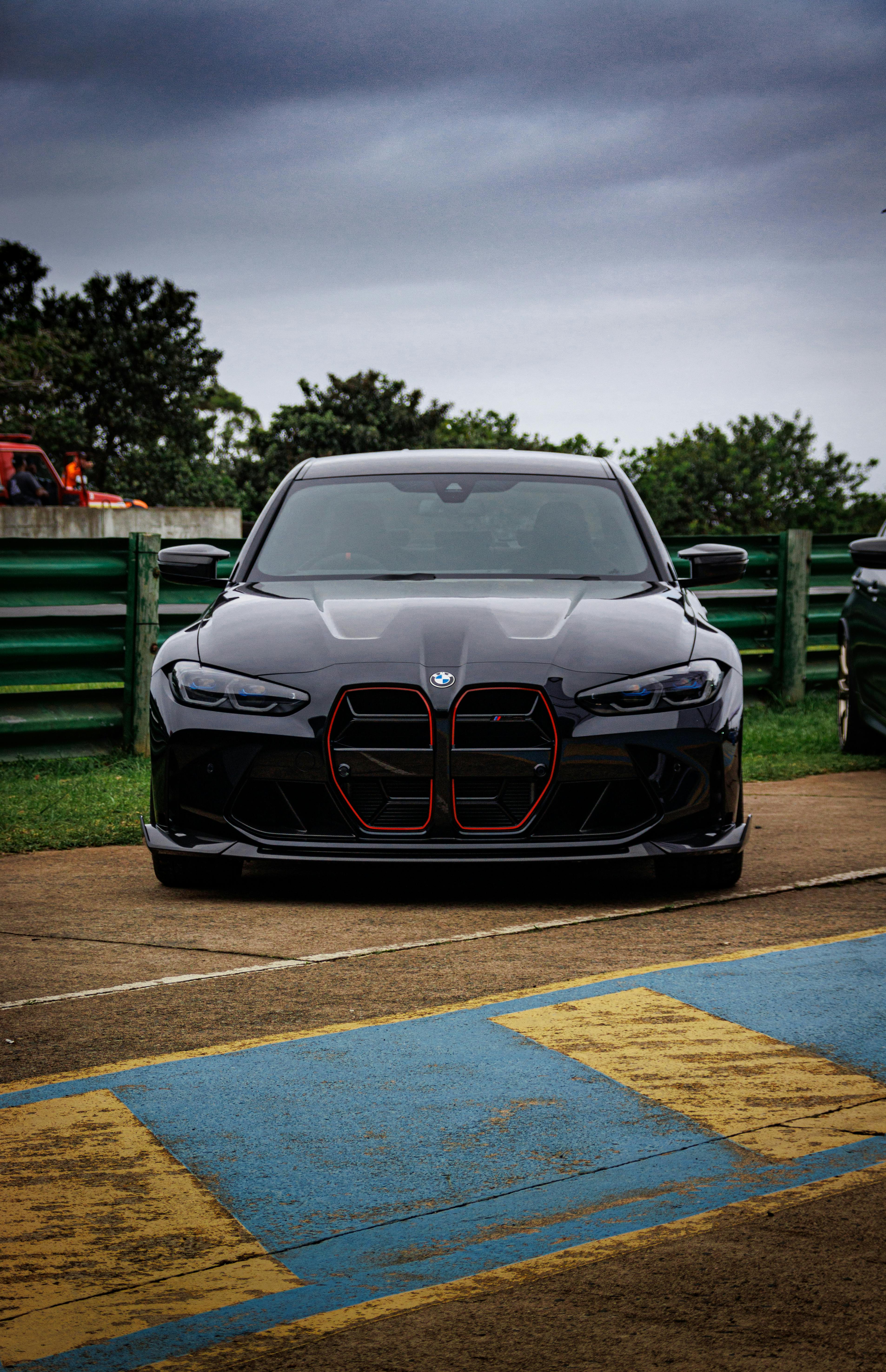 Headlights of Black BMW M3 CS · Free