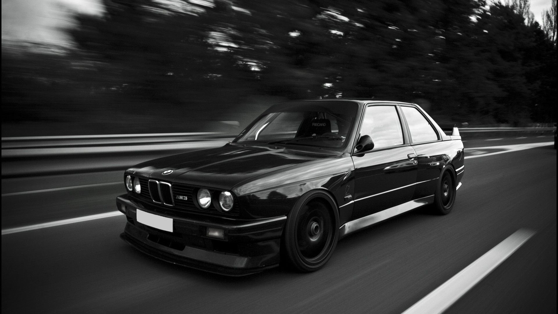 BMW E30 M3 Black (1920x1080)