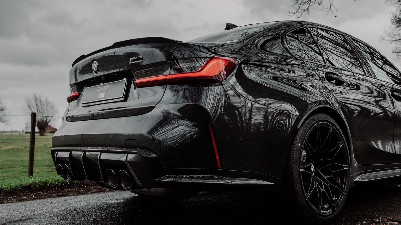 Wallpaper bmw m3, bmw, car, black, road, field hd, picture, image