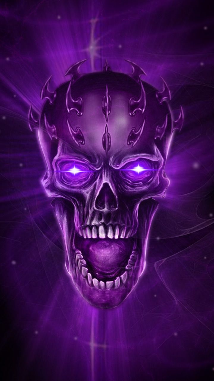 Gothic Purple Skull Wallpaper, HD Gothic Purple Skull Background on WallpaperBat