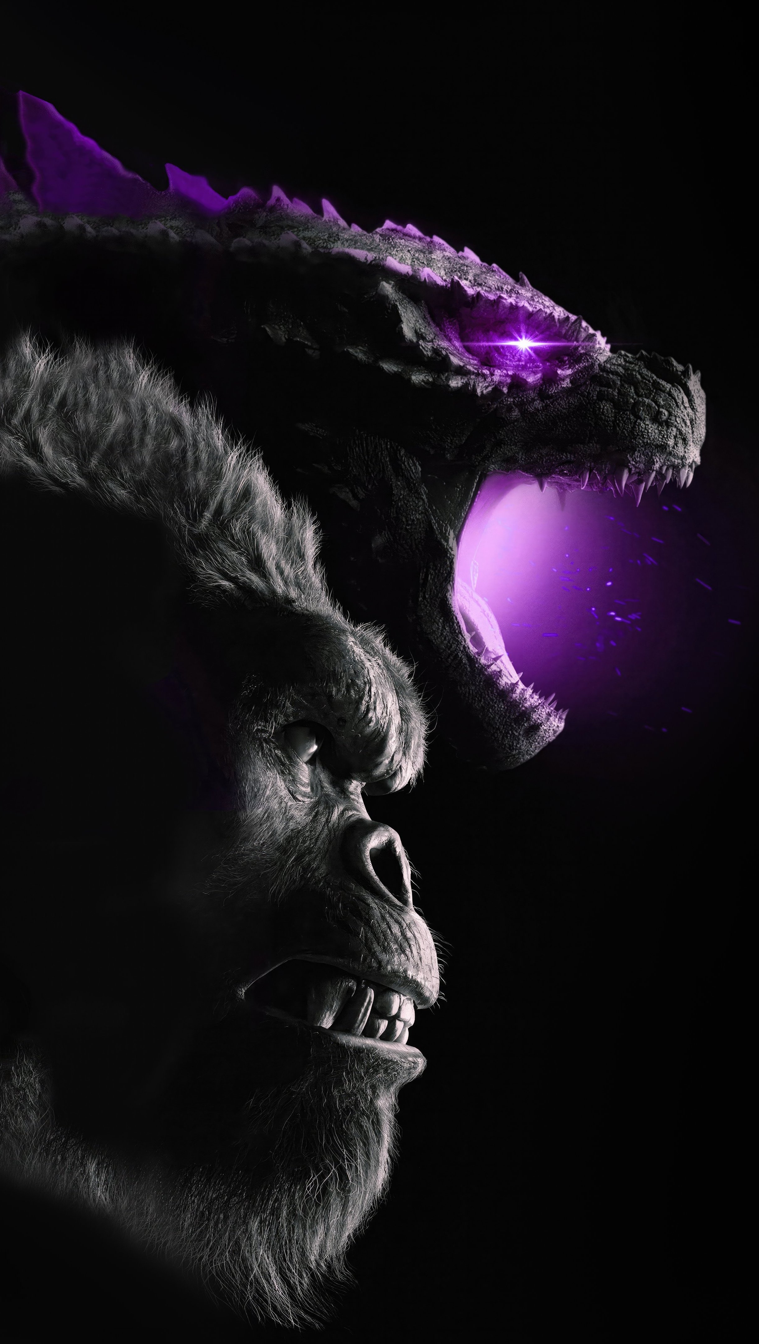 Godzilla X Kong Wallpaper 8k for iPhone and Mobile Phone