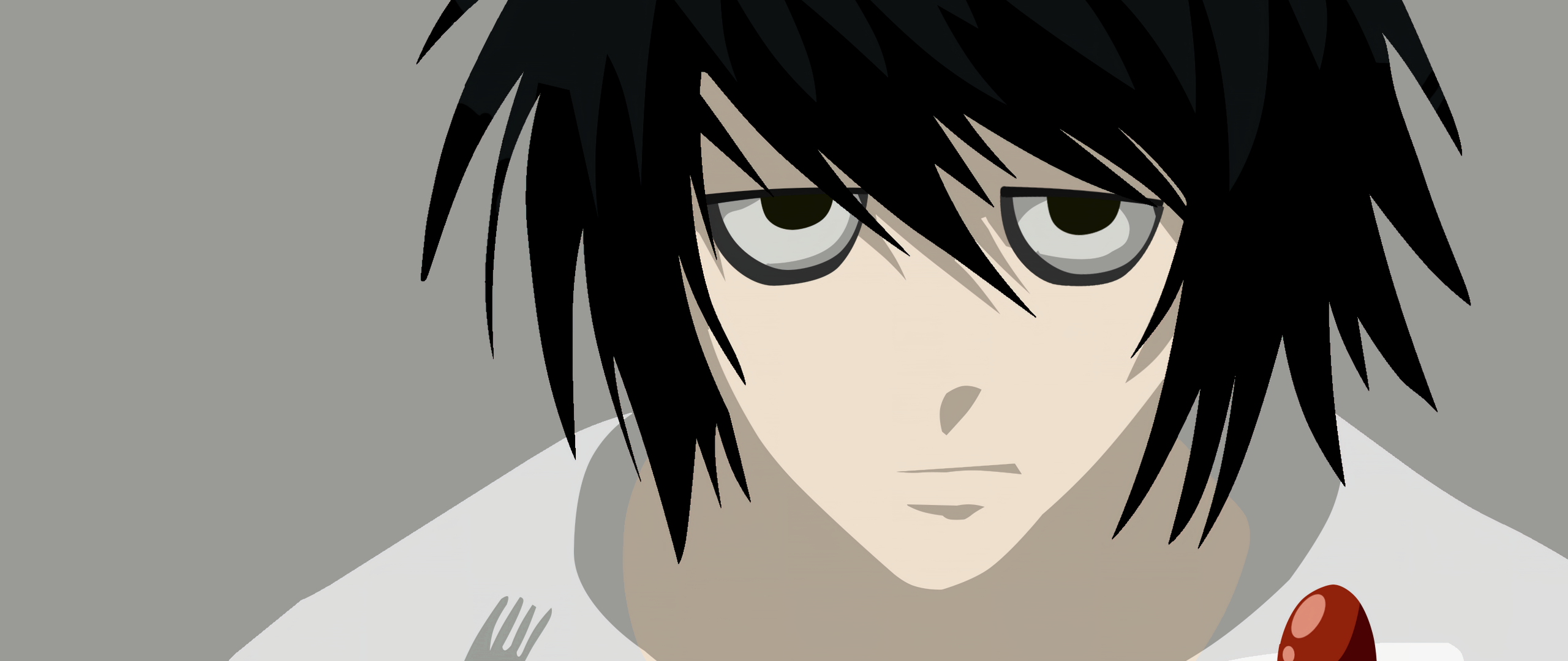 L Lawliet Wallpaper 4K, Death Note, Minimalist, 5K