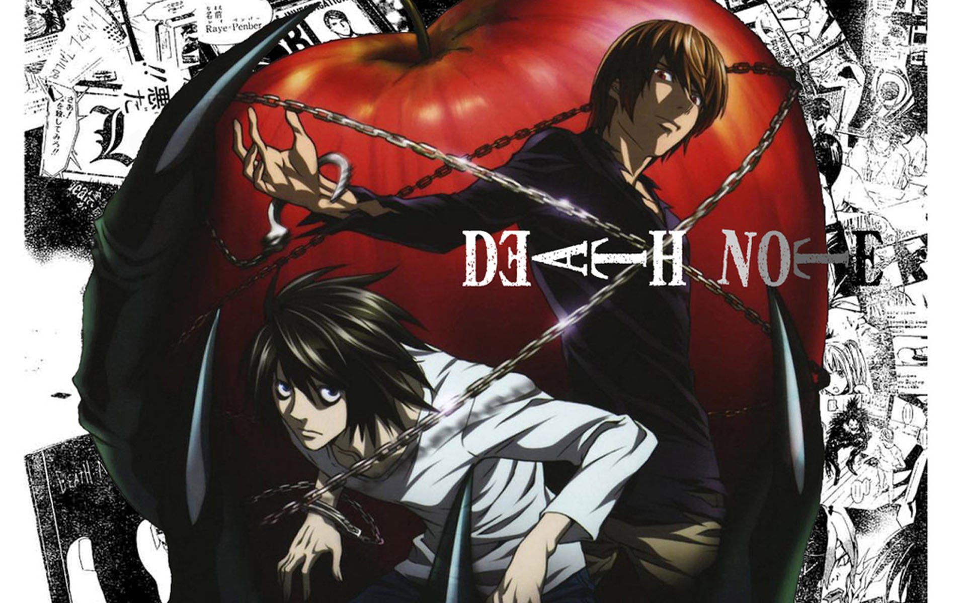 death, Note, Lawliet, And, Light Wallpaper HD / Desktop and Mobile Background
