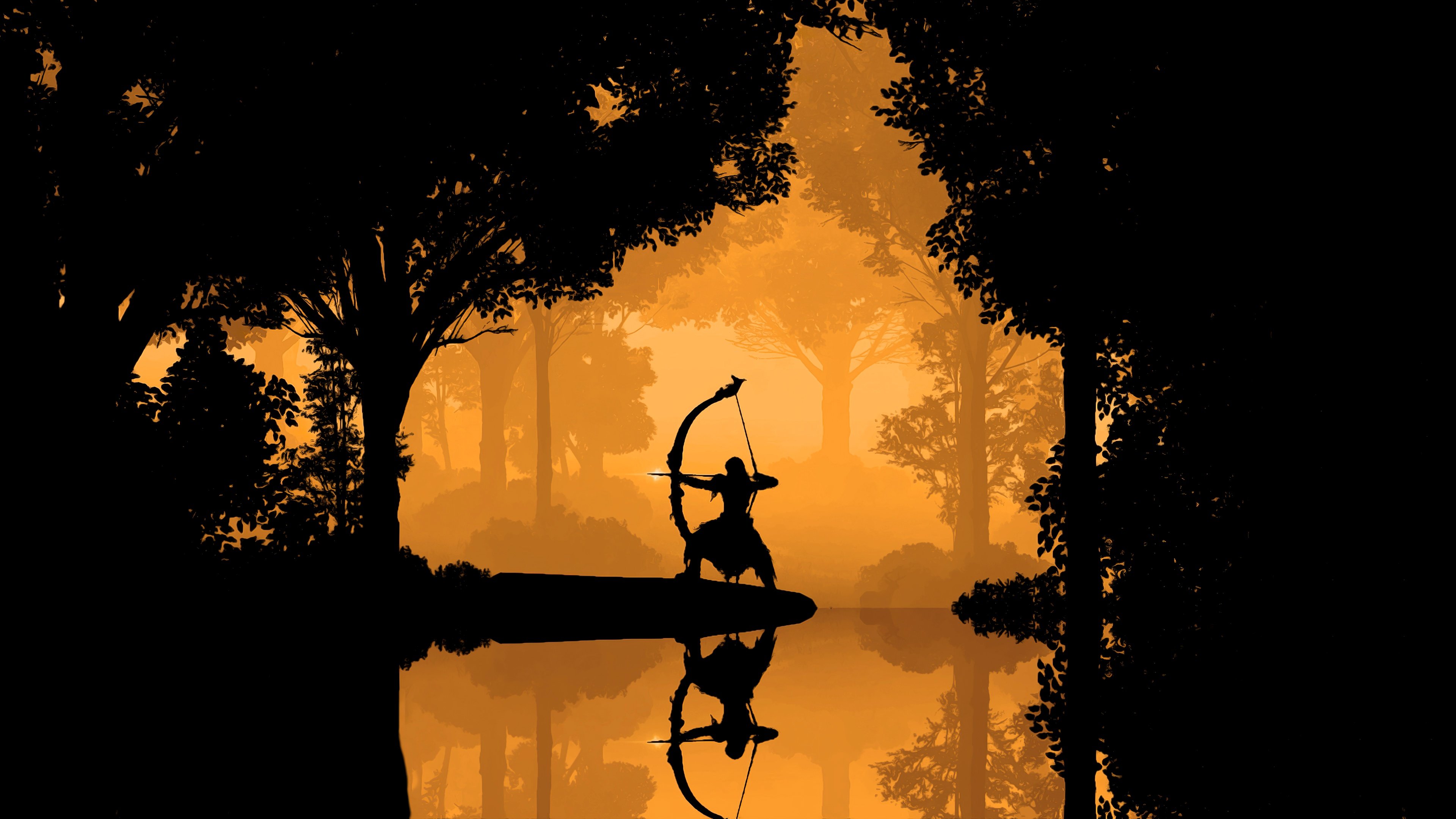 Orange landscape in Elden Ring Wallpaper 4k for Desktop