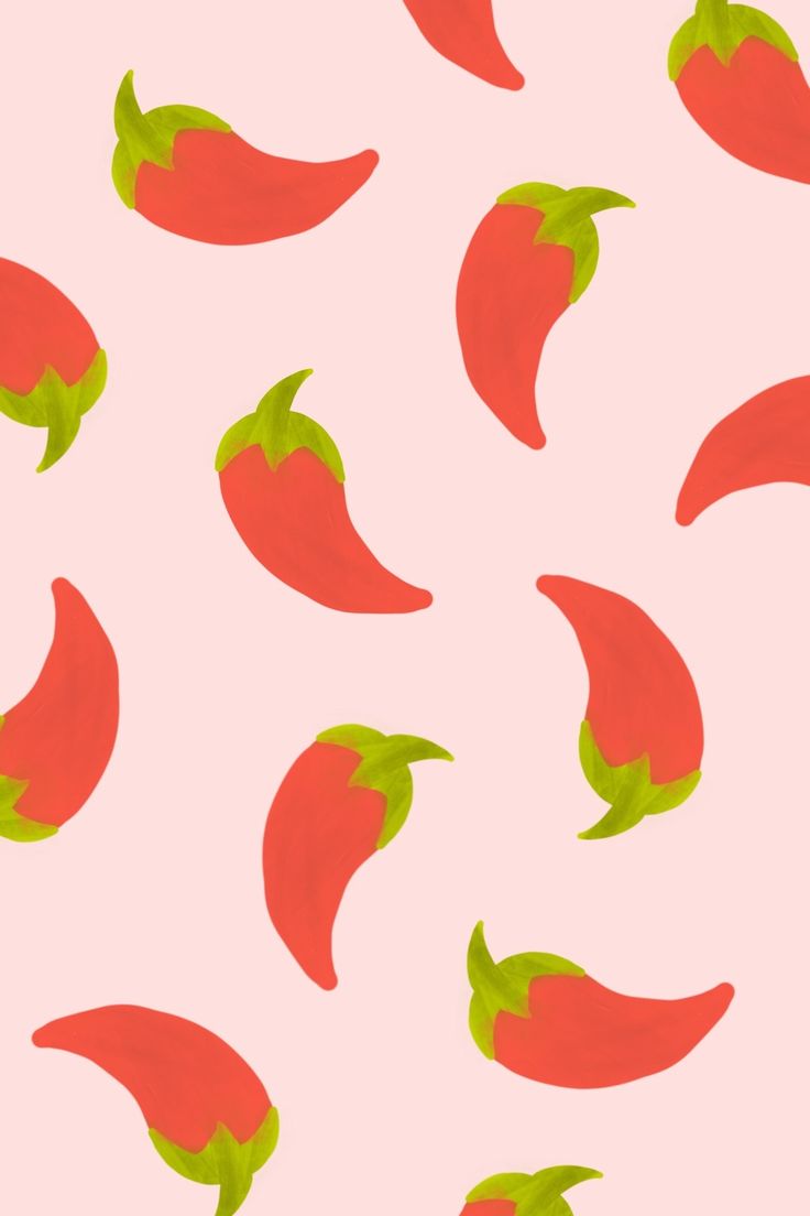 Chili Pepper Valentine February Desktop Mobile Wallpaper