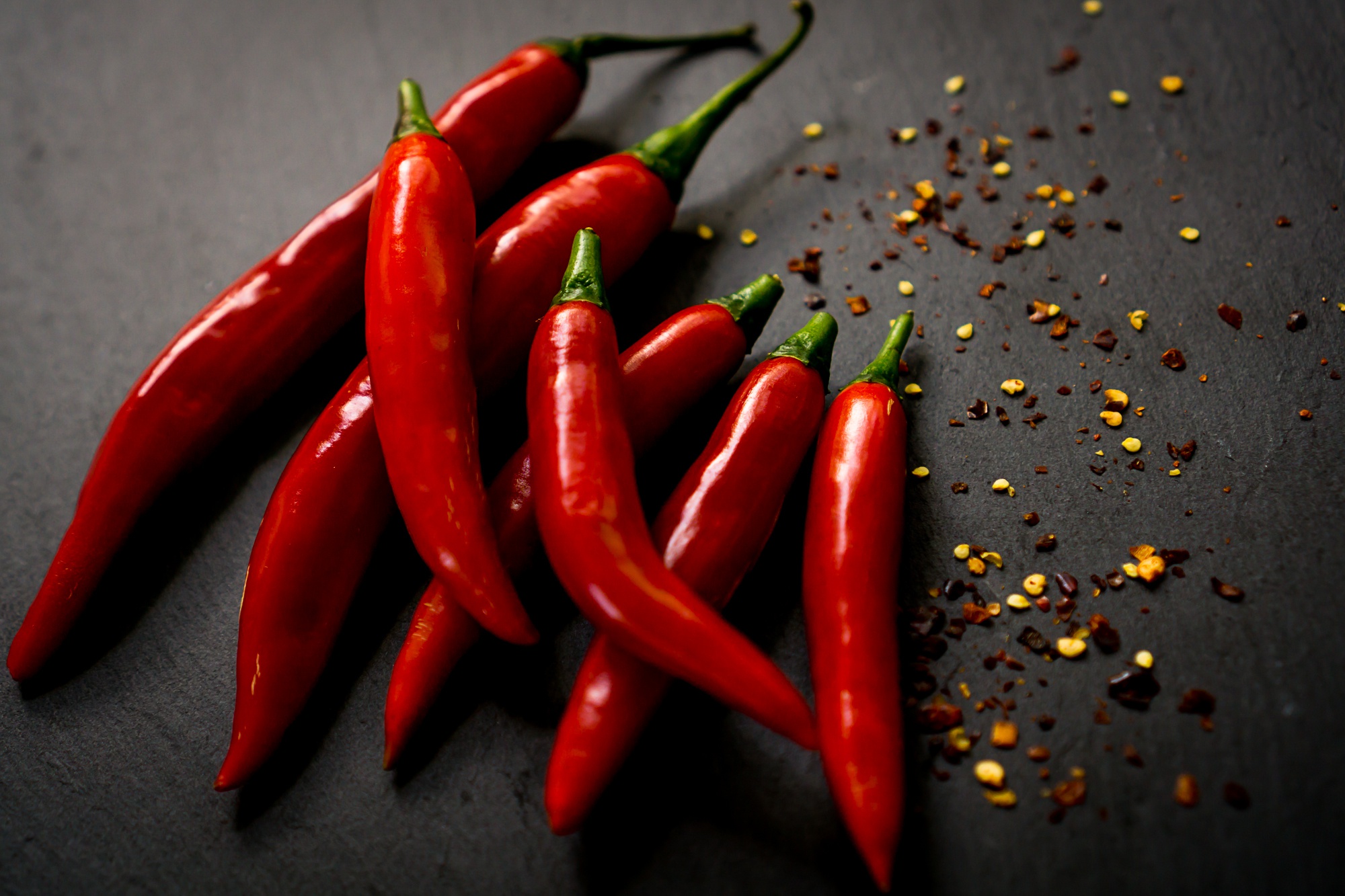 Wallpaper background, food, Red Hot Chilli Pepper for mobile and desktop, section еда, resolution 2000x1333