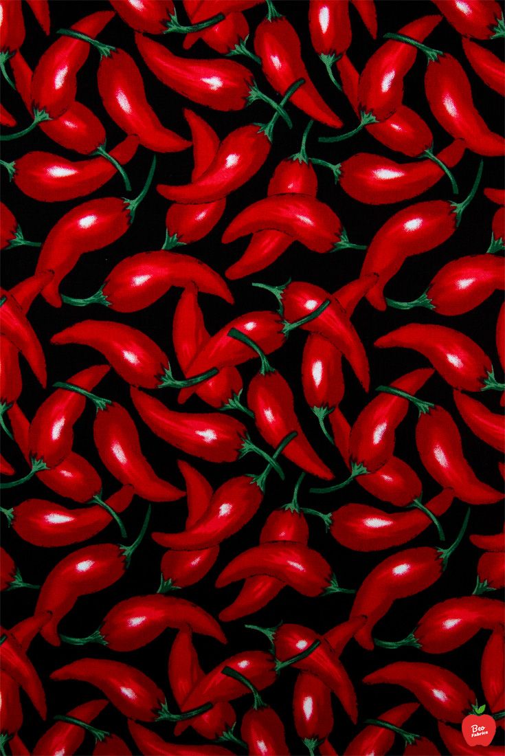Chili Pepper Material Kitchen Fabric