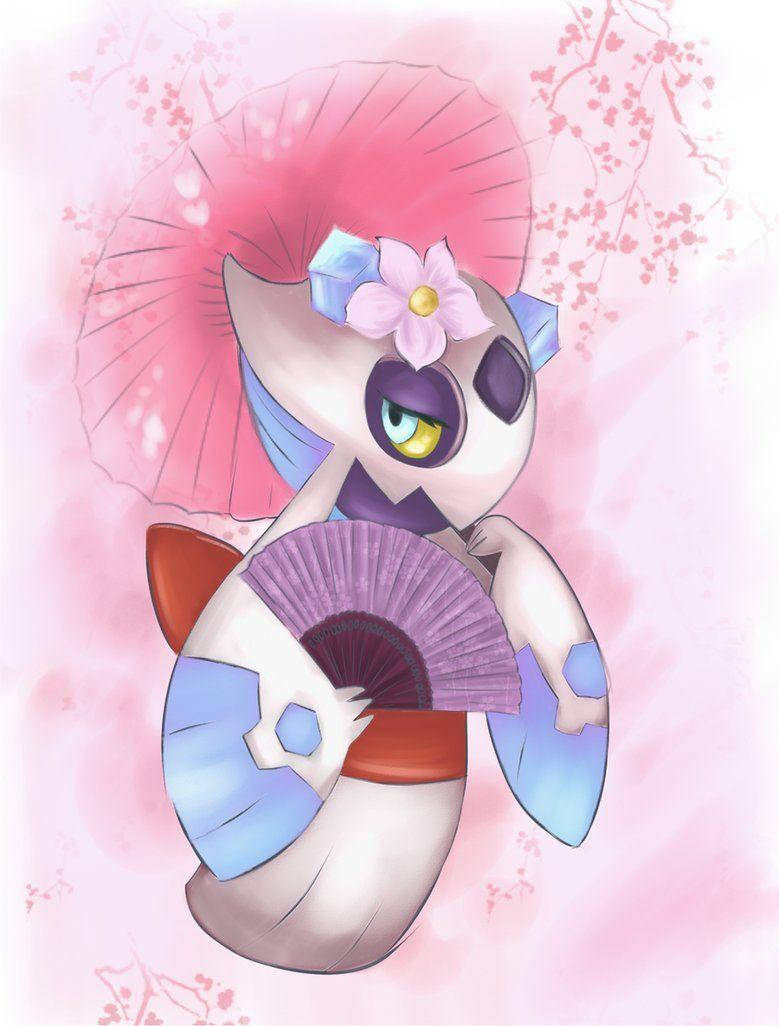 Download Froslass With Hand Fan Wallpaper