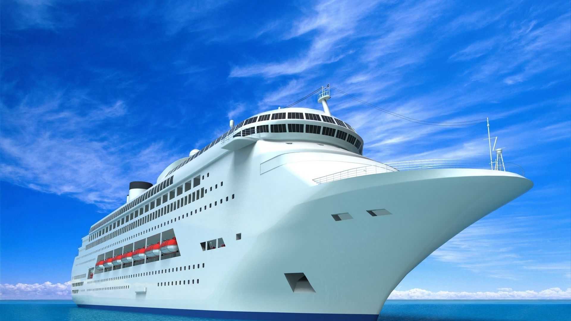 Download wallpaper 1920x1080 vessel, ship, graphics, sea, concept full hd, hdtv, fhd, 1080p HD background