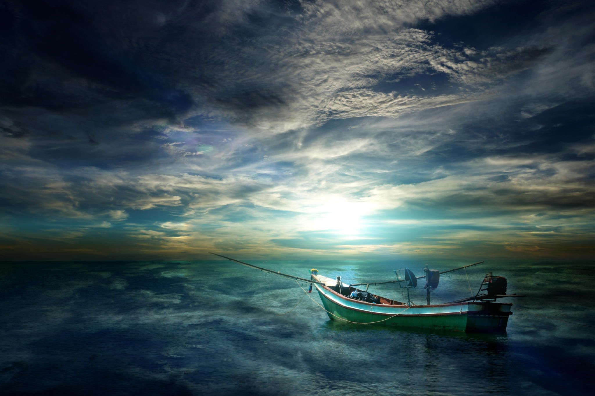 Boat and Ocean Wallpaper, HD Boat and Ocean Background on WallpaperBat