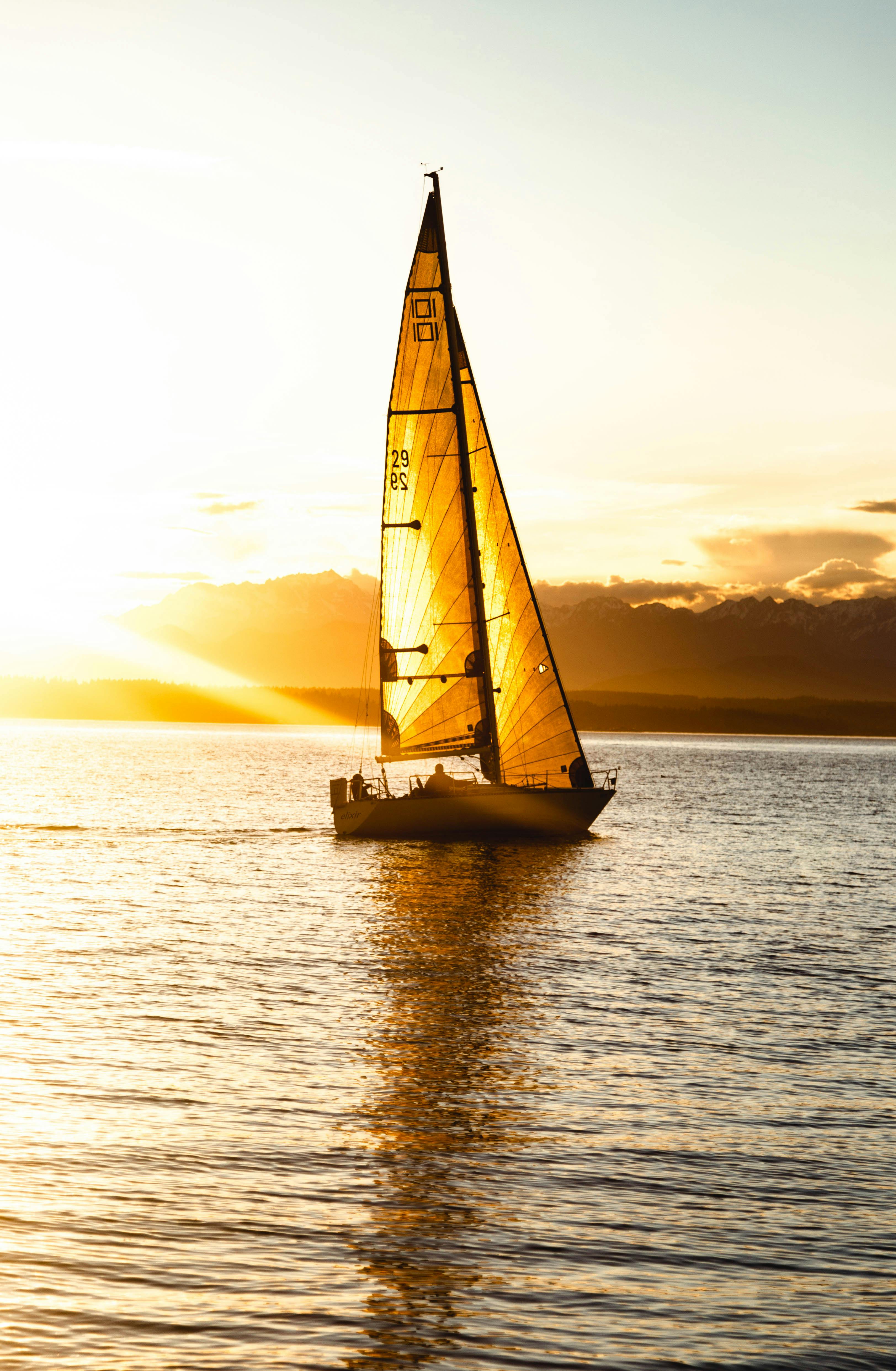 White Sailboat on Body of Water Under White Sky during Daytime · Free