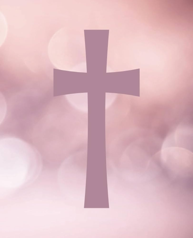 Pink Cross.5x9.25 Christian Notebook with Christian Cross: Inspirational Gifts for Religious Women and Girls (Christian Notebooks)
