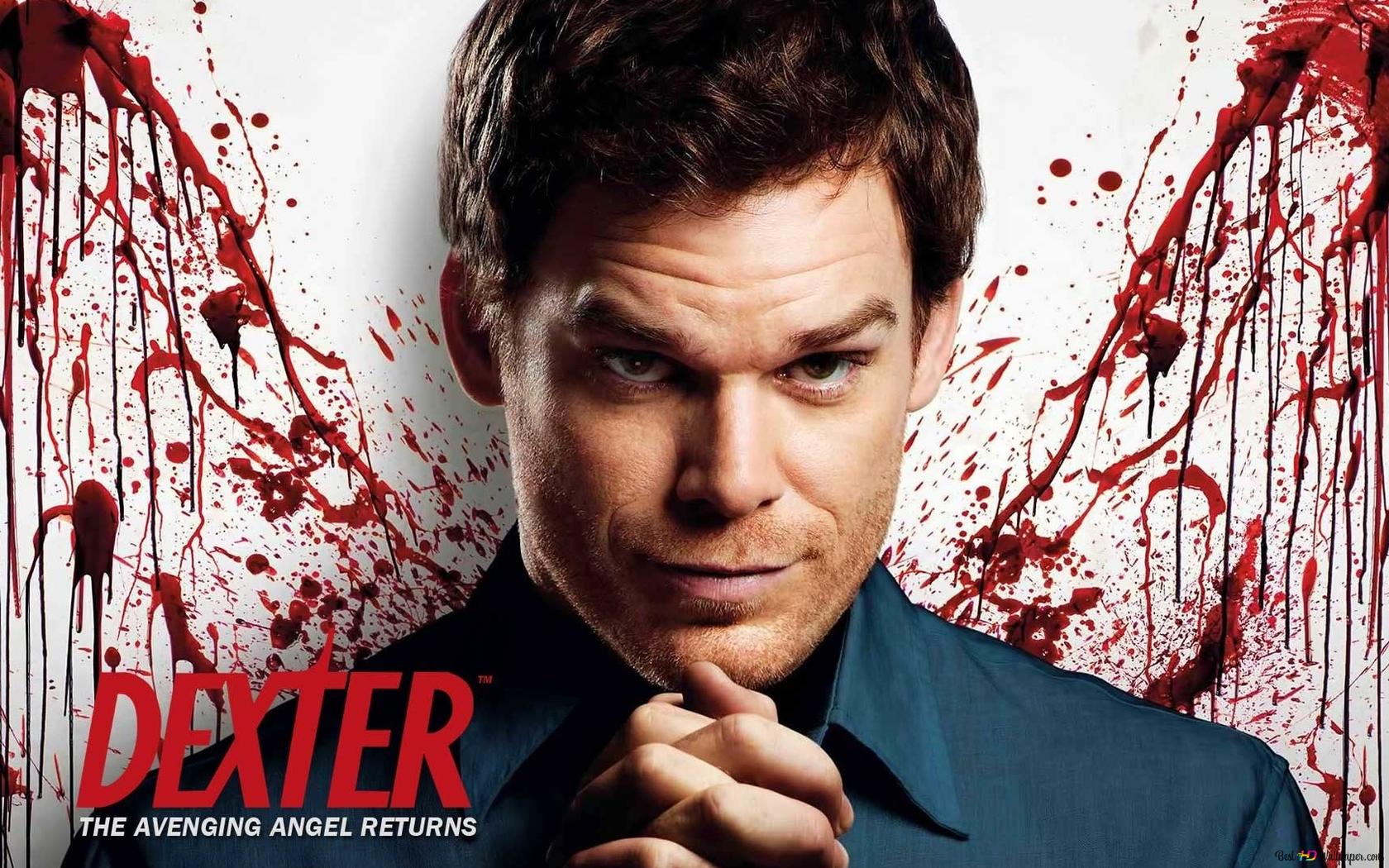 Dexter morgan angel wings blood style HD wallpaper download