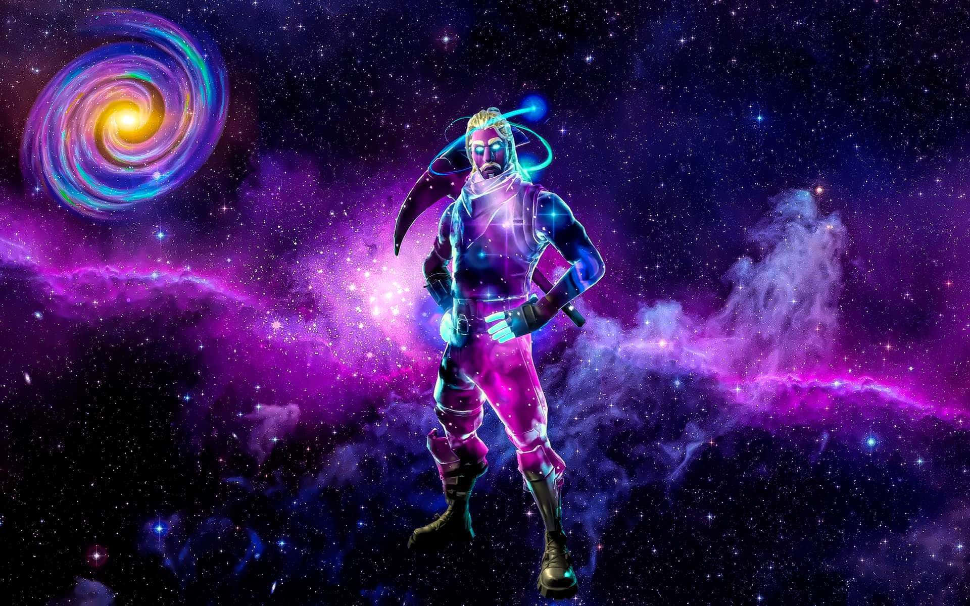 Download Fortnite Galaxy With Swirl Wallpaper