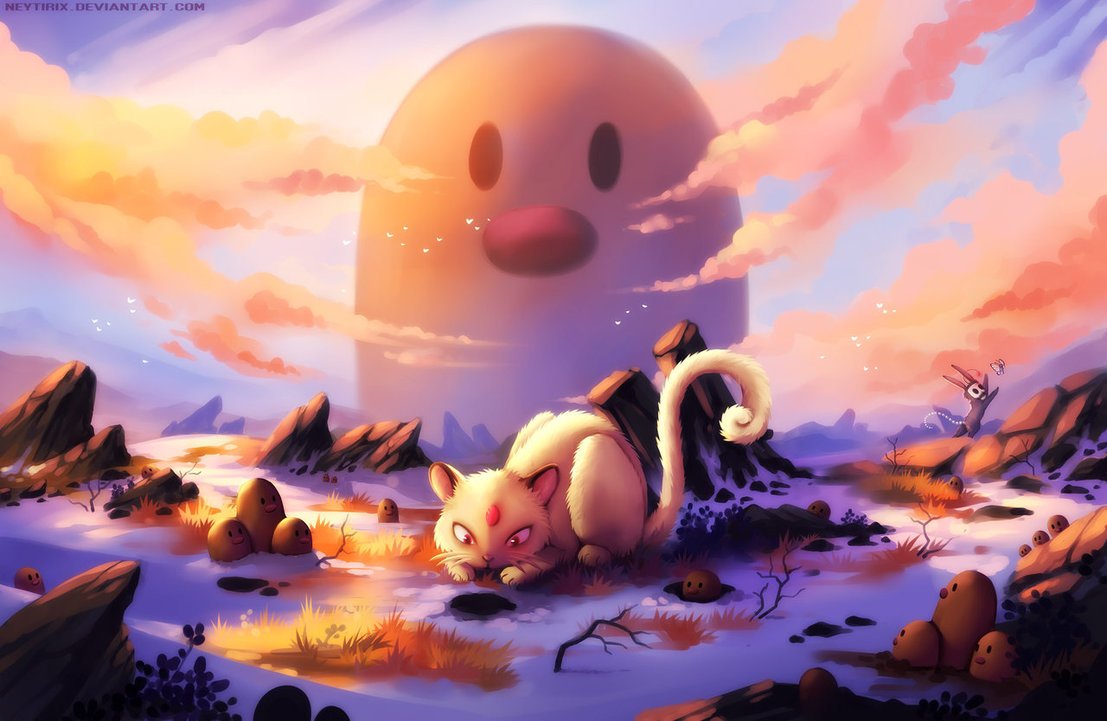 Pokémon Art! DIGLETT. (By Neytirix. ) #Pokemon #Nintendo #PokemonArt