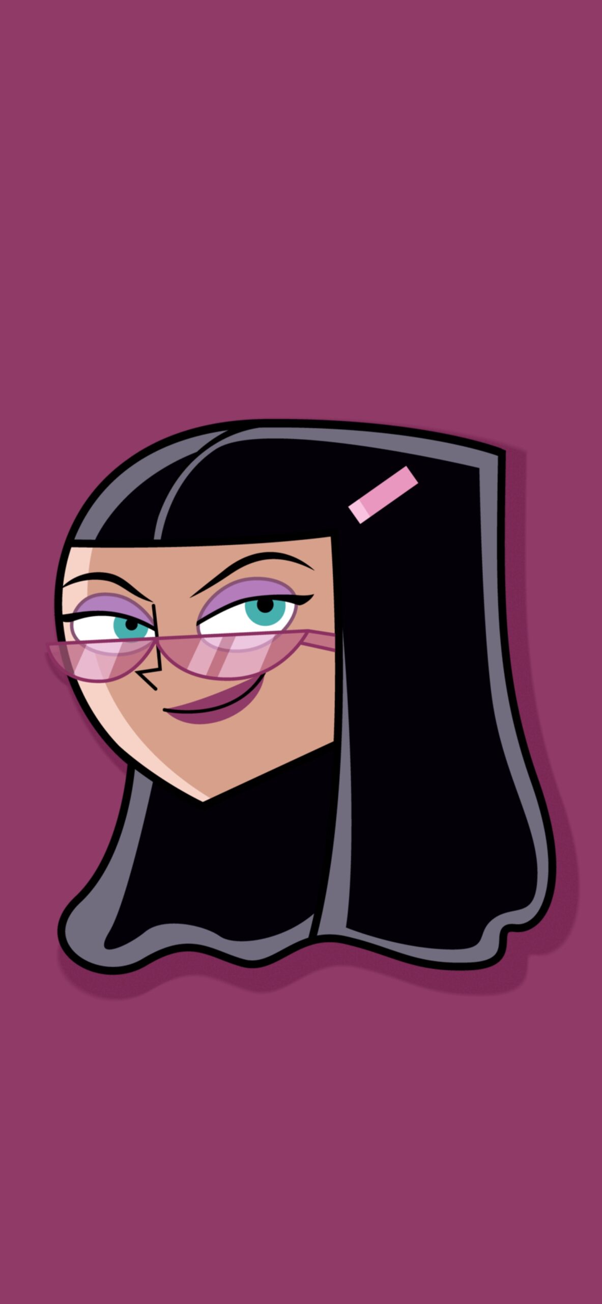 Paulina Baddie Cartoon Aesthetic Pink Wallpaper