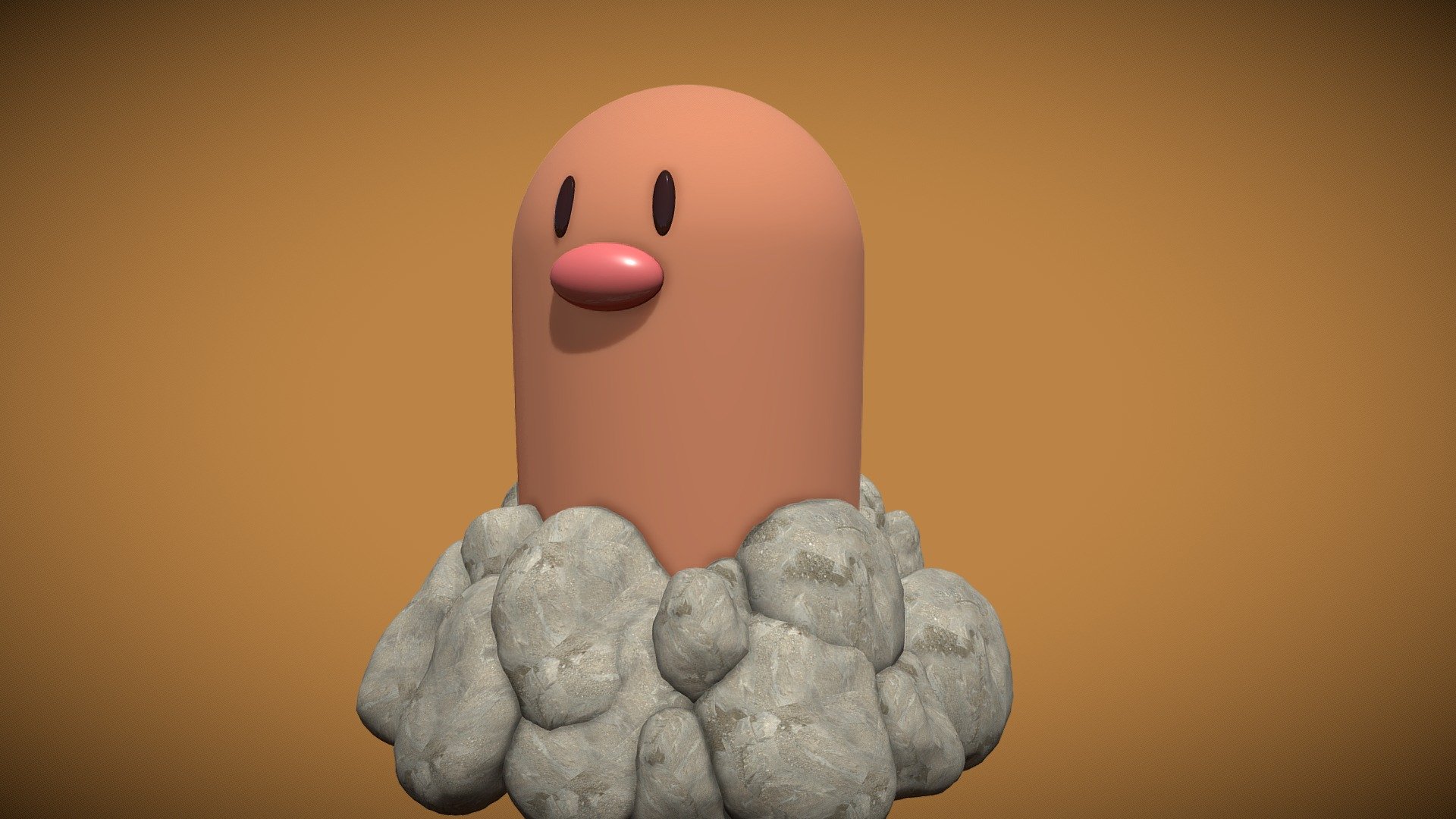 diglett Free 3D model by My Crea Pro [94e1995]