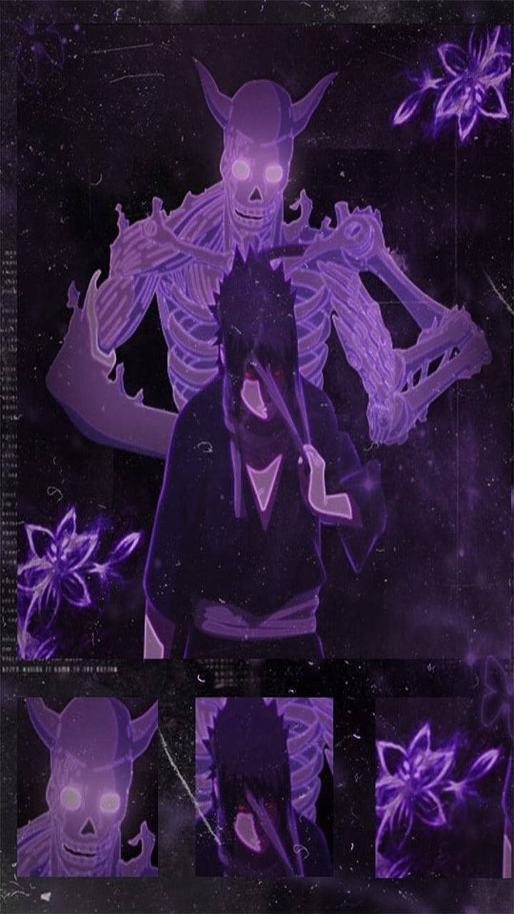 Download Naruto Sasuke Susanoo Collage Wallpaper