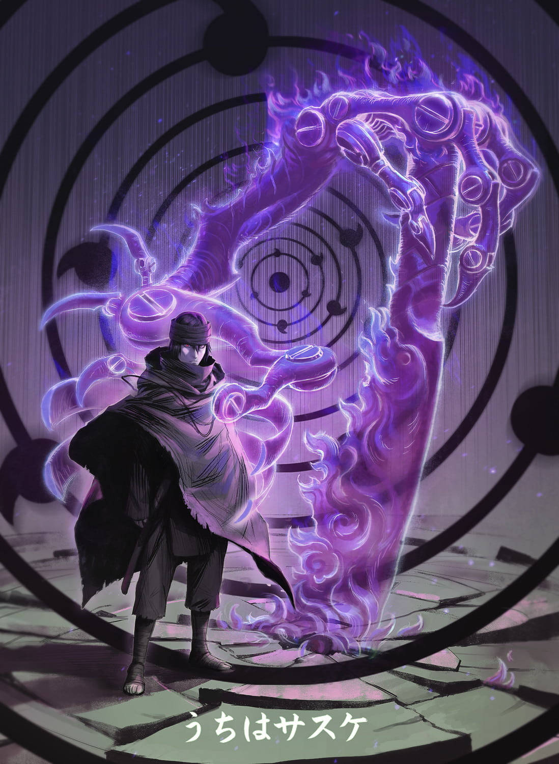Download Naruto Sasuke Susanoo Arm Wallpaper