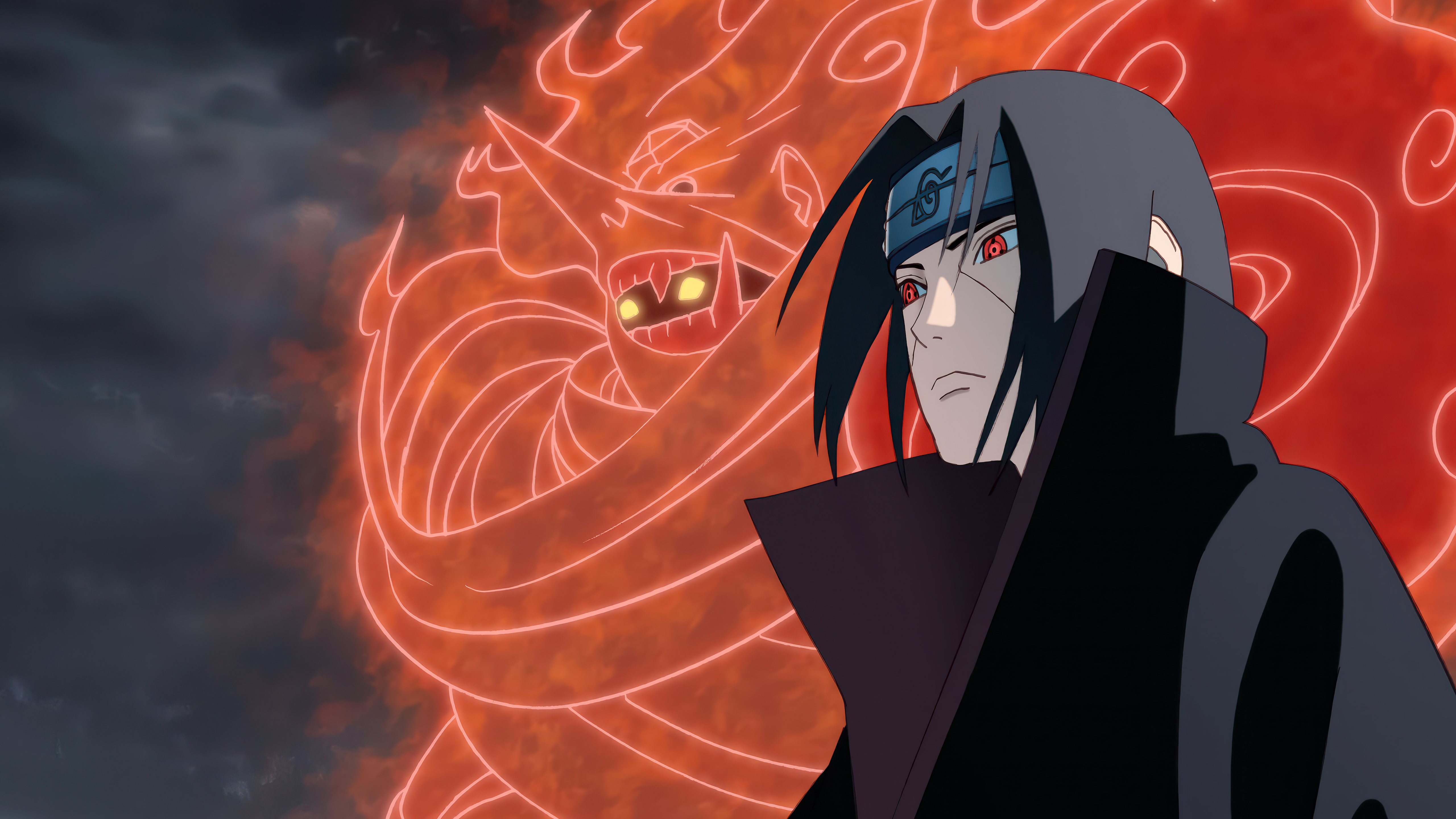 Itachi Uchiha Wallpaper 4K, Susanoo mode, 5K, Naruto