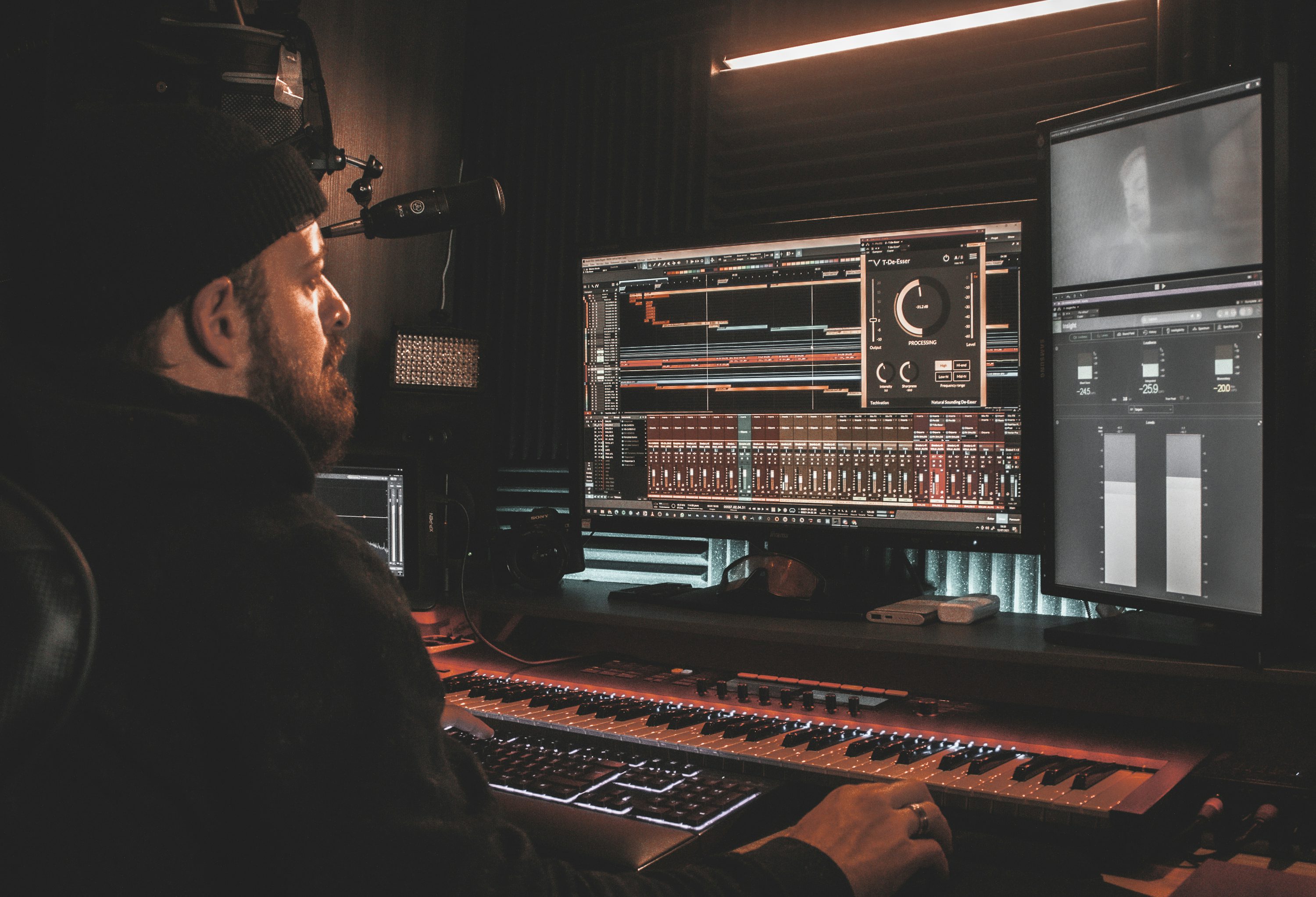 Audio Engineer Picture. Download Free Image