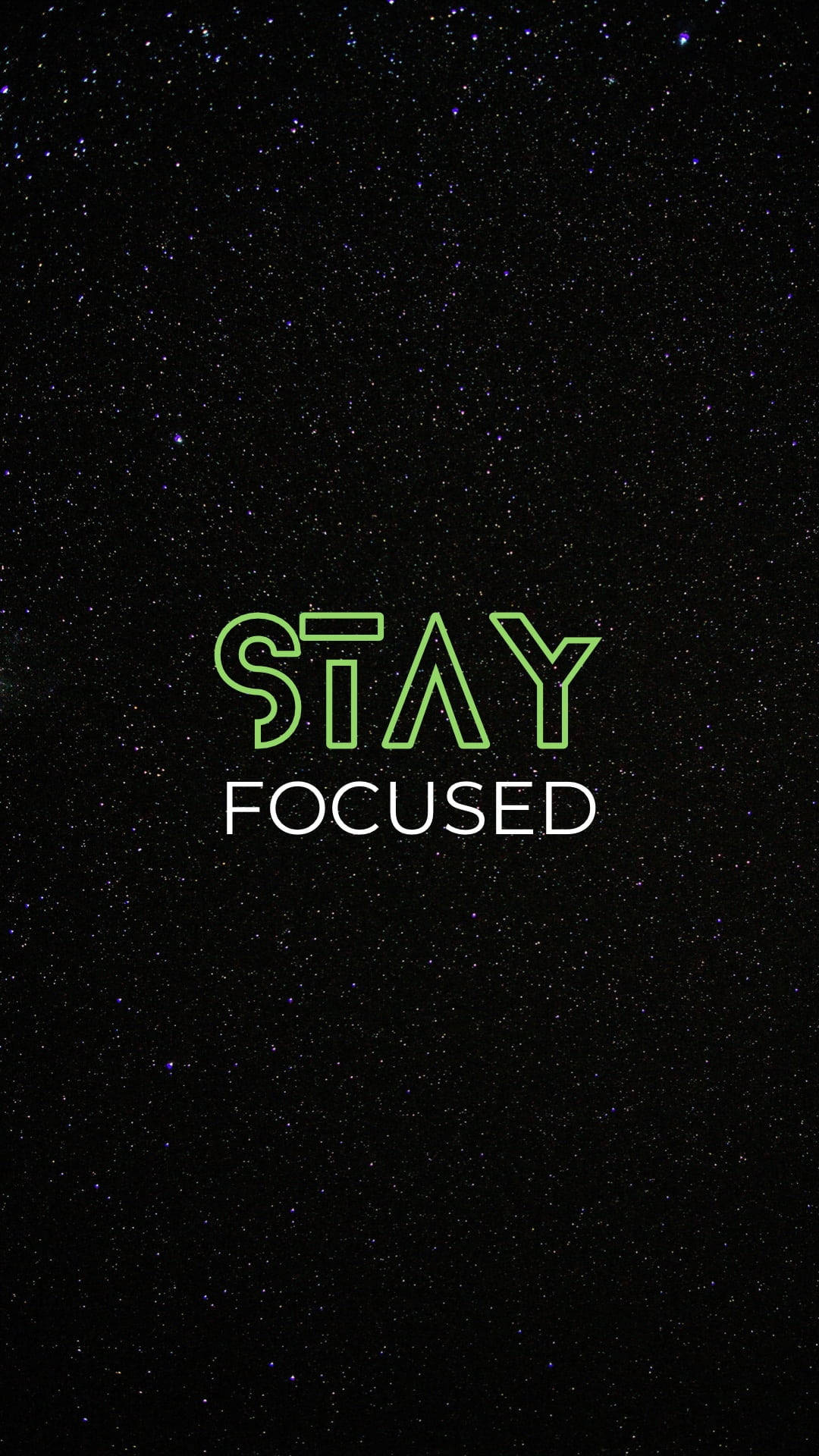 Download Black Motivation Stay Focused Wallpaper